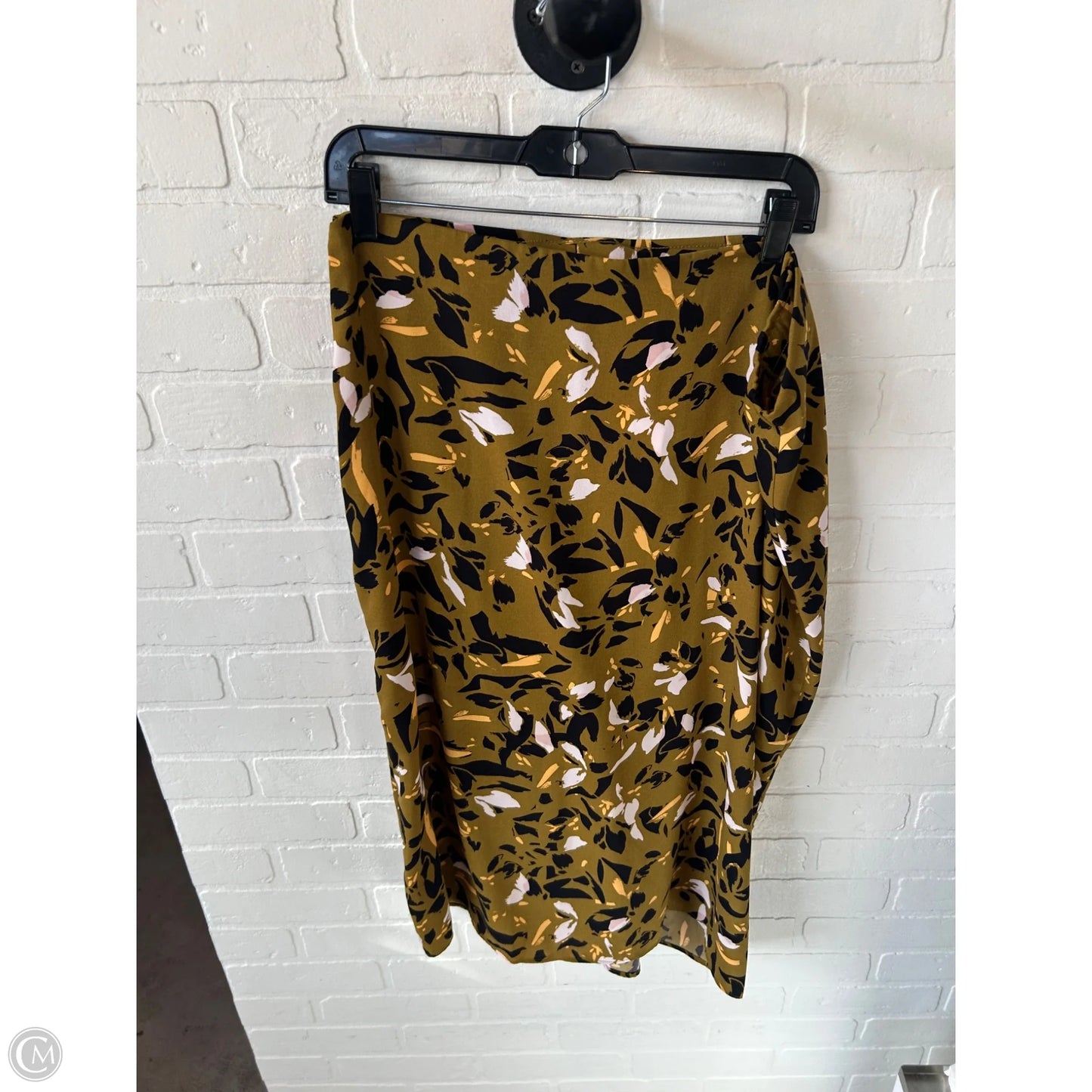 Skirt Midi By Nine West In Black & Green, Size: 16