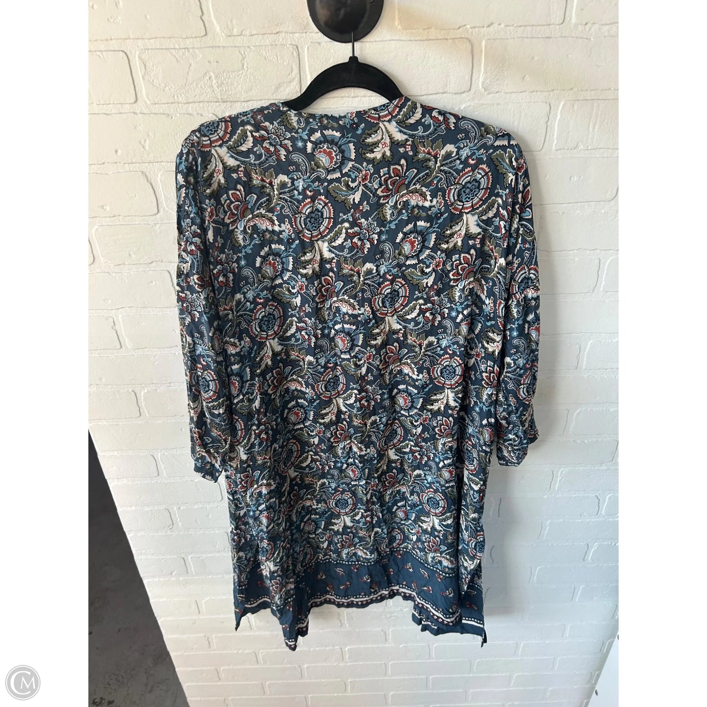 Kimono By Loft In Blue & Green, Size: M