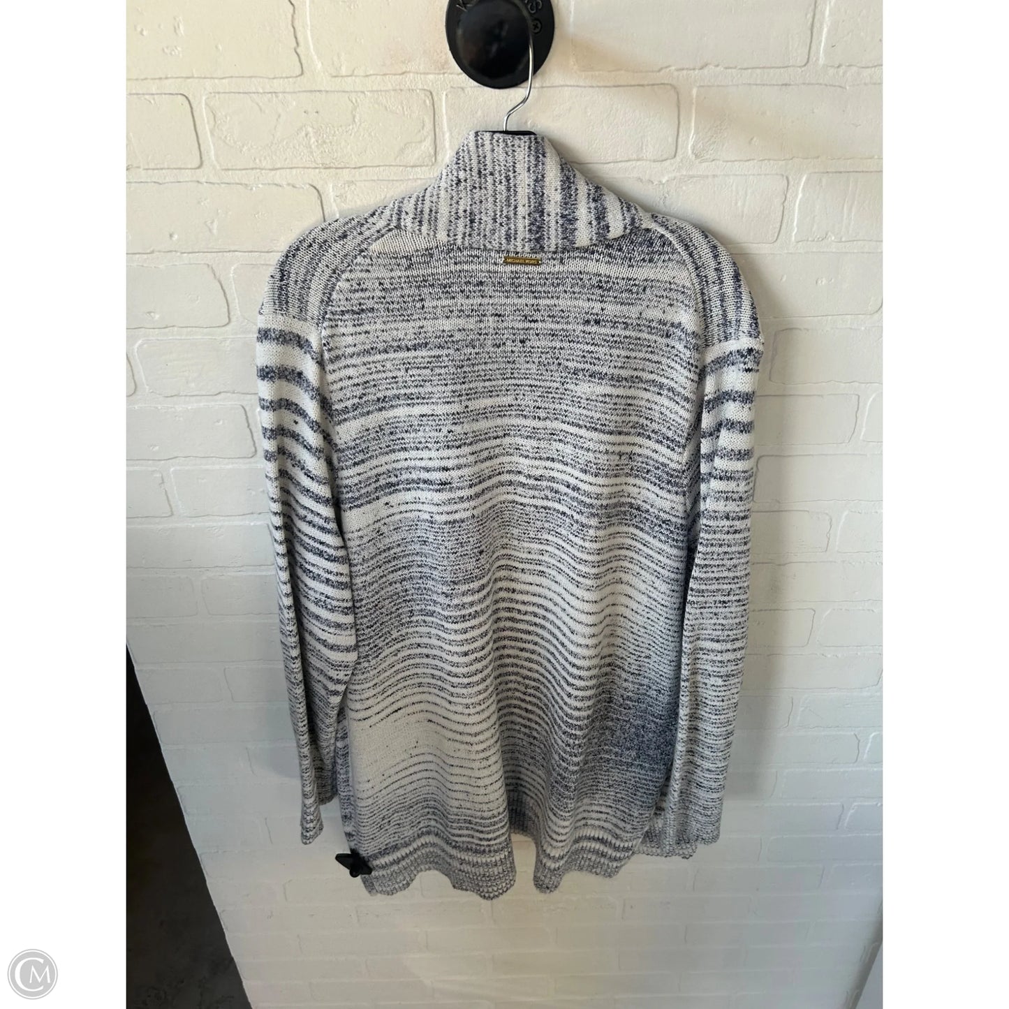 Sweater Cardigan By Michael By Michael Kors In Blue & White, Size: 2x