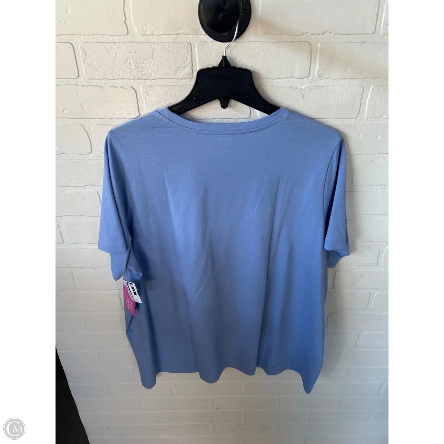 Top Short Sleeve Basic By Lands End In Blue, Size: 2x