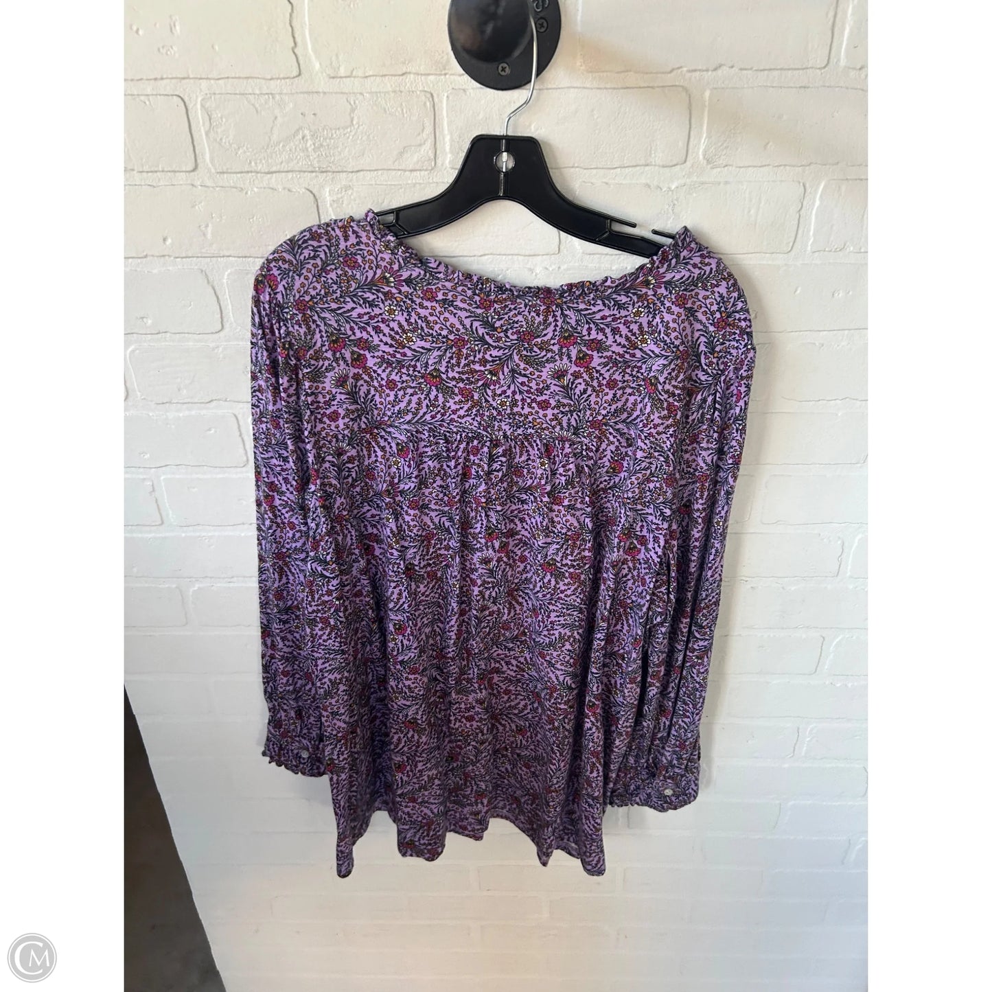 Top Long Sleeve By J. Jill In Purple, Size: Xl