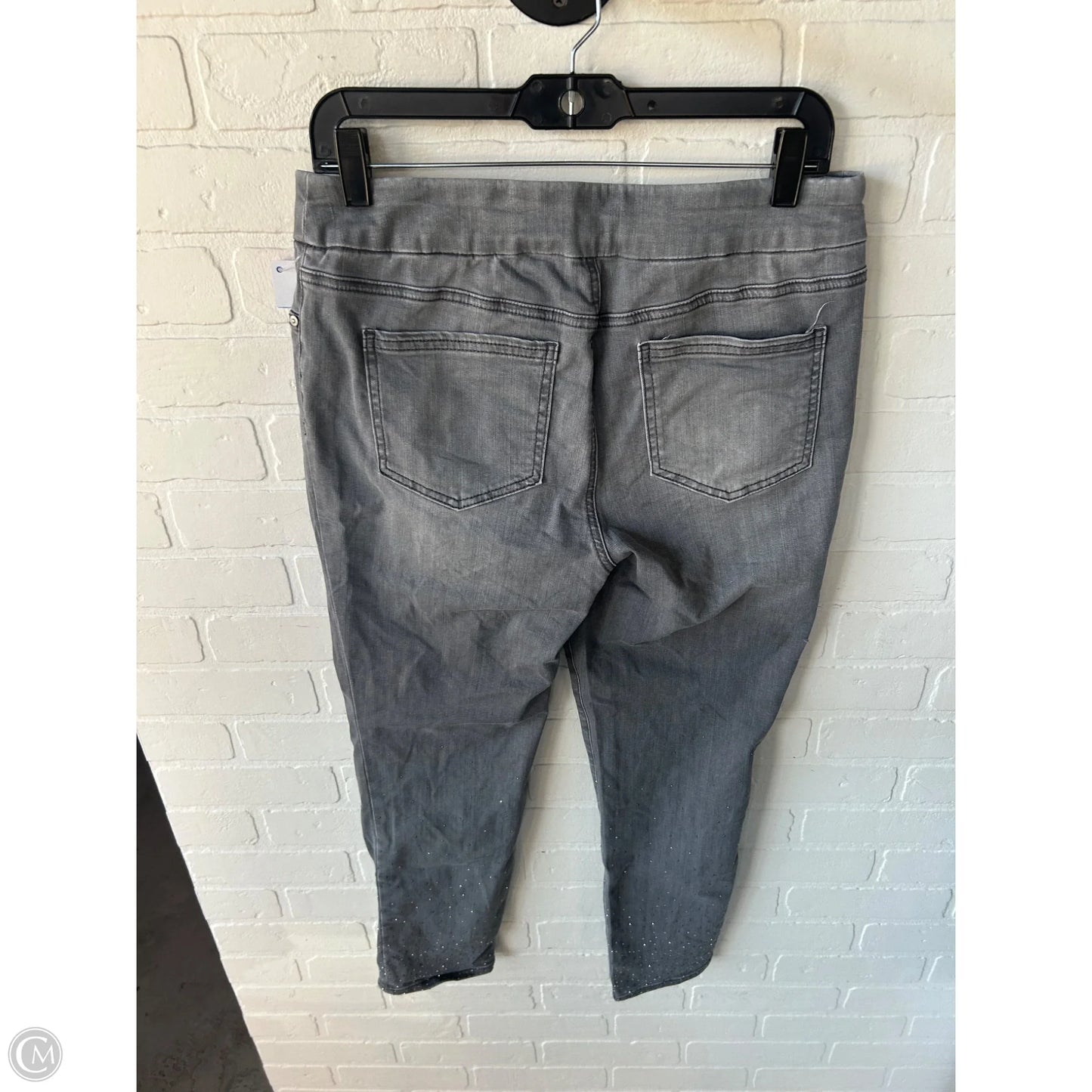 Jeans Jeggings By Chicos In Grey Denim, Size: 8