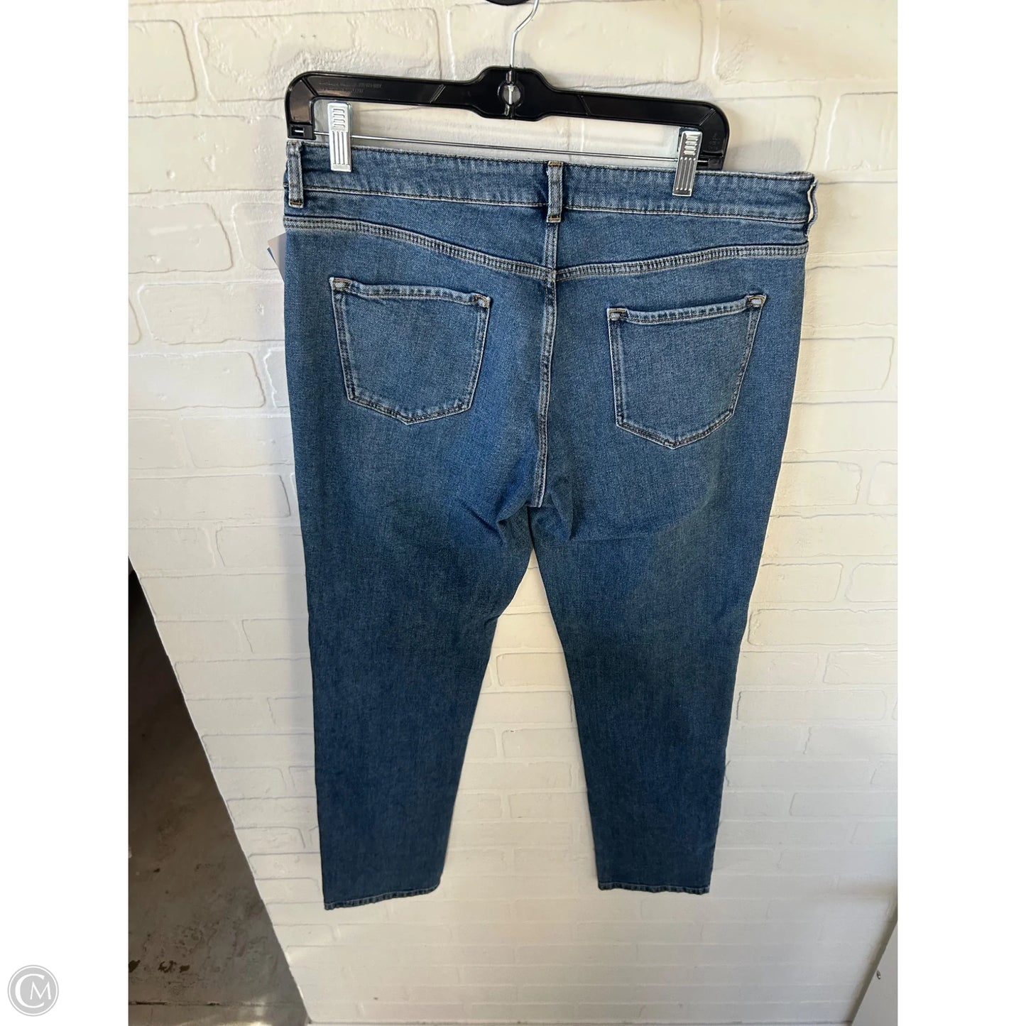 Jeans Straight By Massimo Dutti In Blue Denim, Size: 12