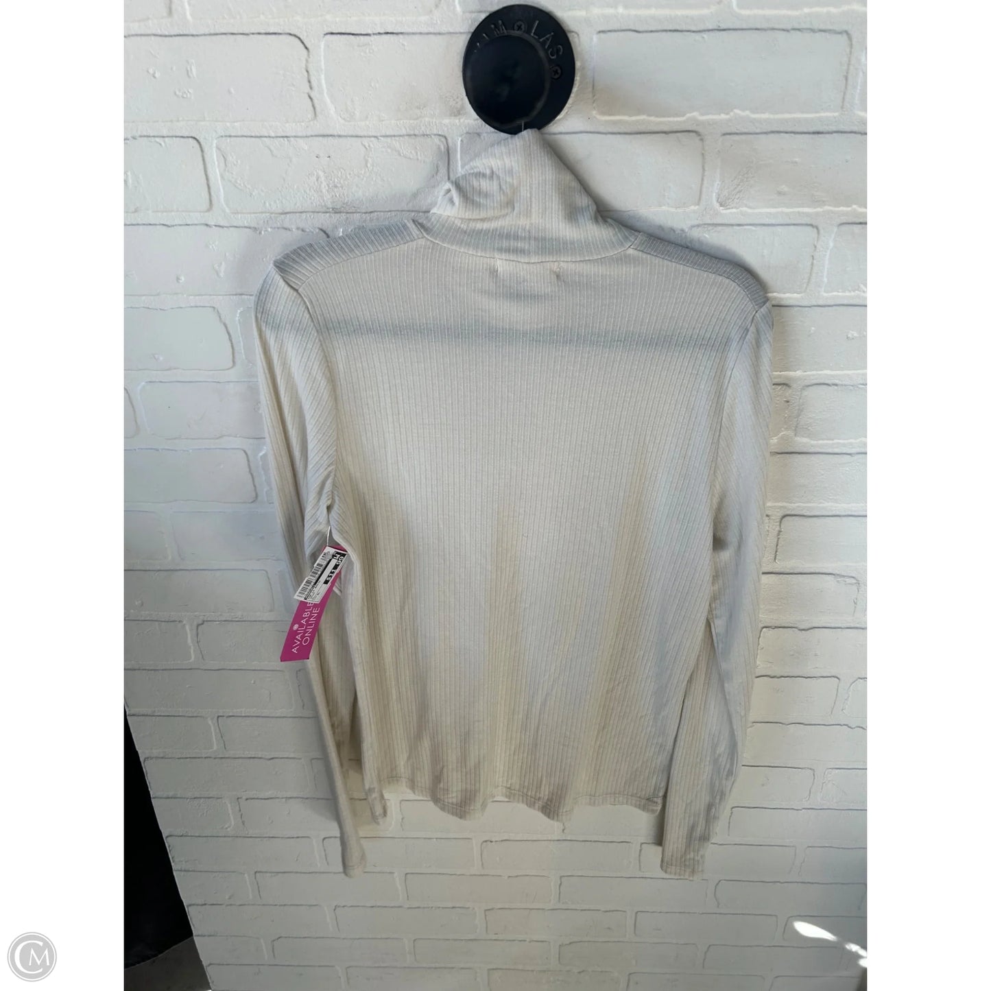 Top Long Sleeve Basic By Madewell In Cream, Size: Xl