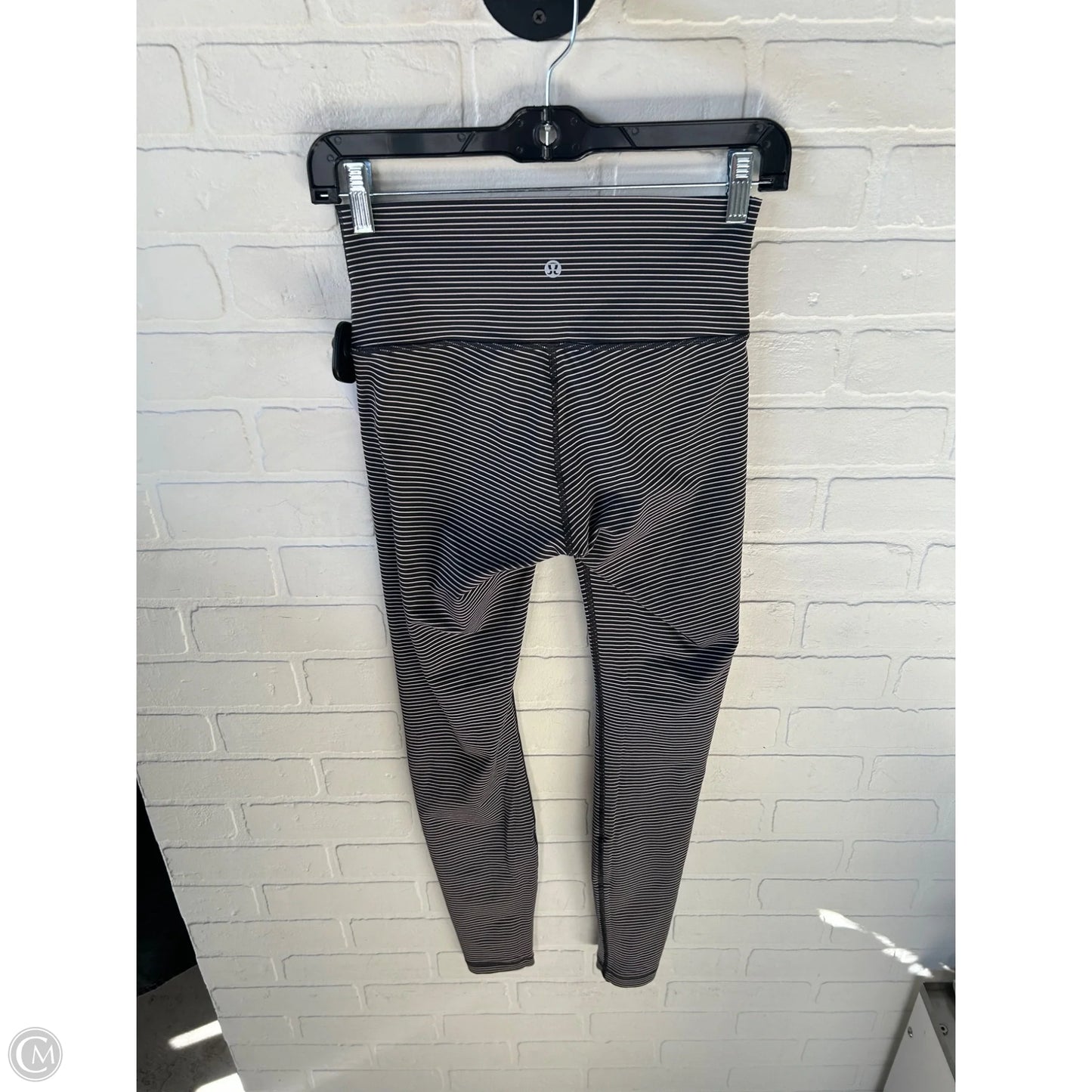 Athletic Leggings By Lululemon In Grey & Pink, Size: 6