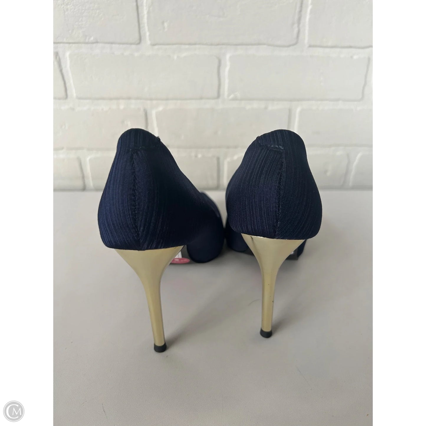 Shoes Heels Stiletto By Clothes Mentor In Blue & Gold, Size: 6.5