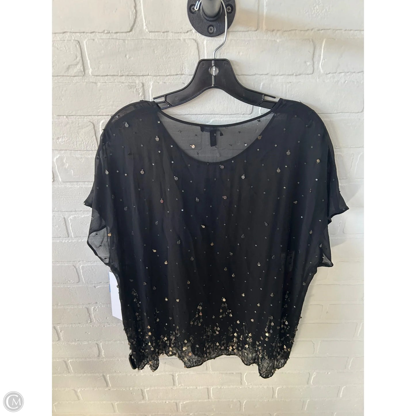 Top 2pc Short Sleeve By Eileen Fisher In Black, Size: S