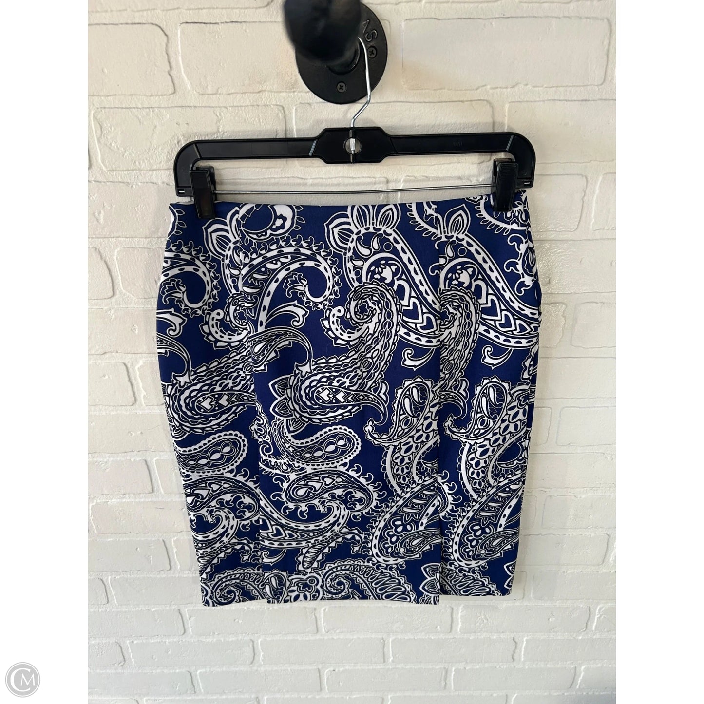 Skirt Mini & Short By Michael By Michael Kors In Blue & White, Size: 4