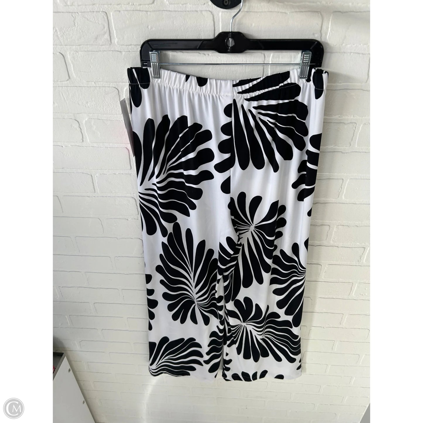 Pants Wide Leg By Chicos In Black & White, Size: 12