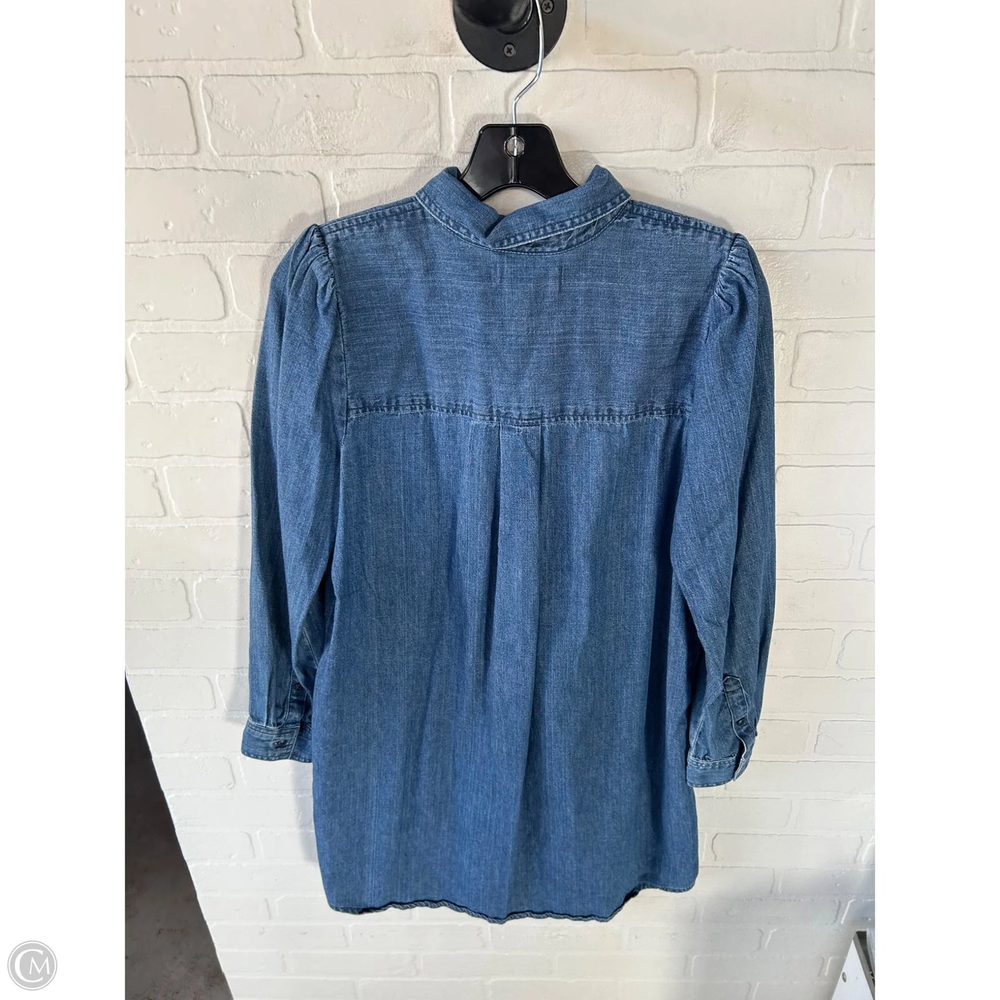 Dress Casual Short By Madewell In Blue Denim, Size: M