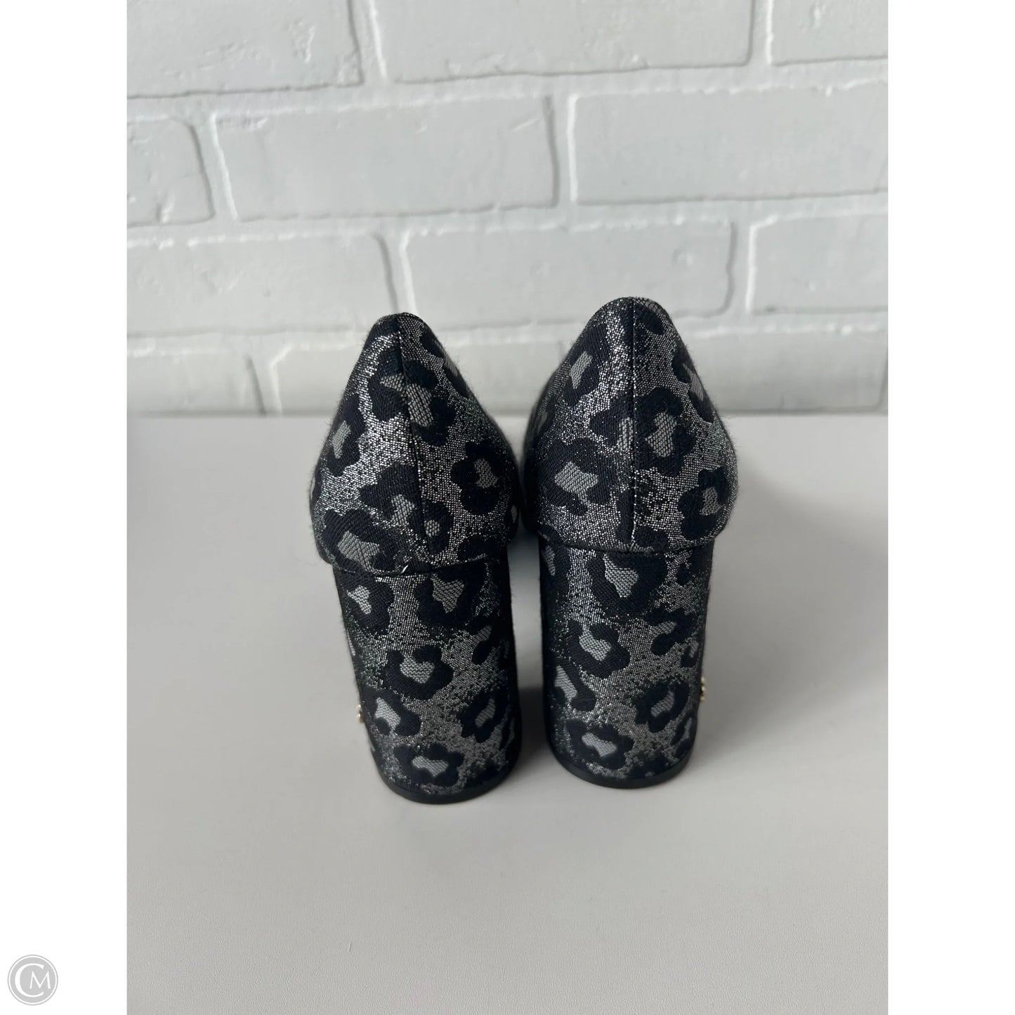 Shoes Heels Block By Cole-haan In Black & Grey, Size: 8.5