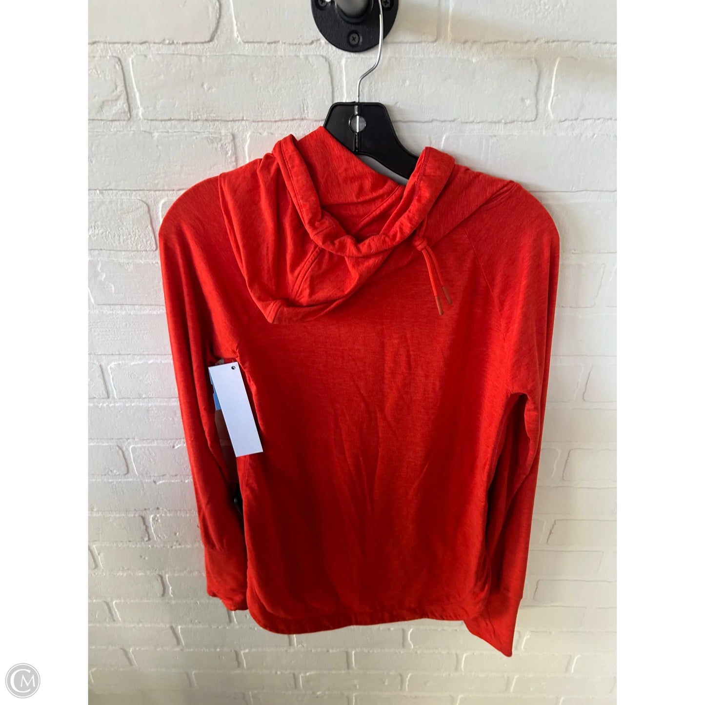 Athletic Top Long Sleeve Hoodie By Athleta In Orange, Size: Xs