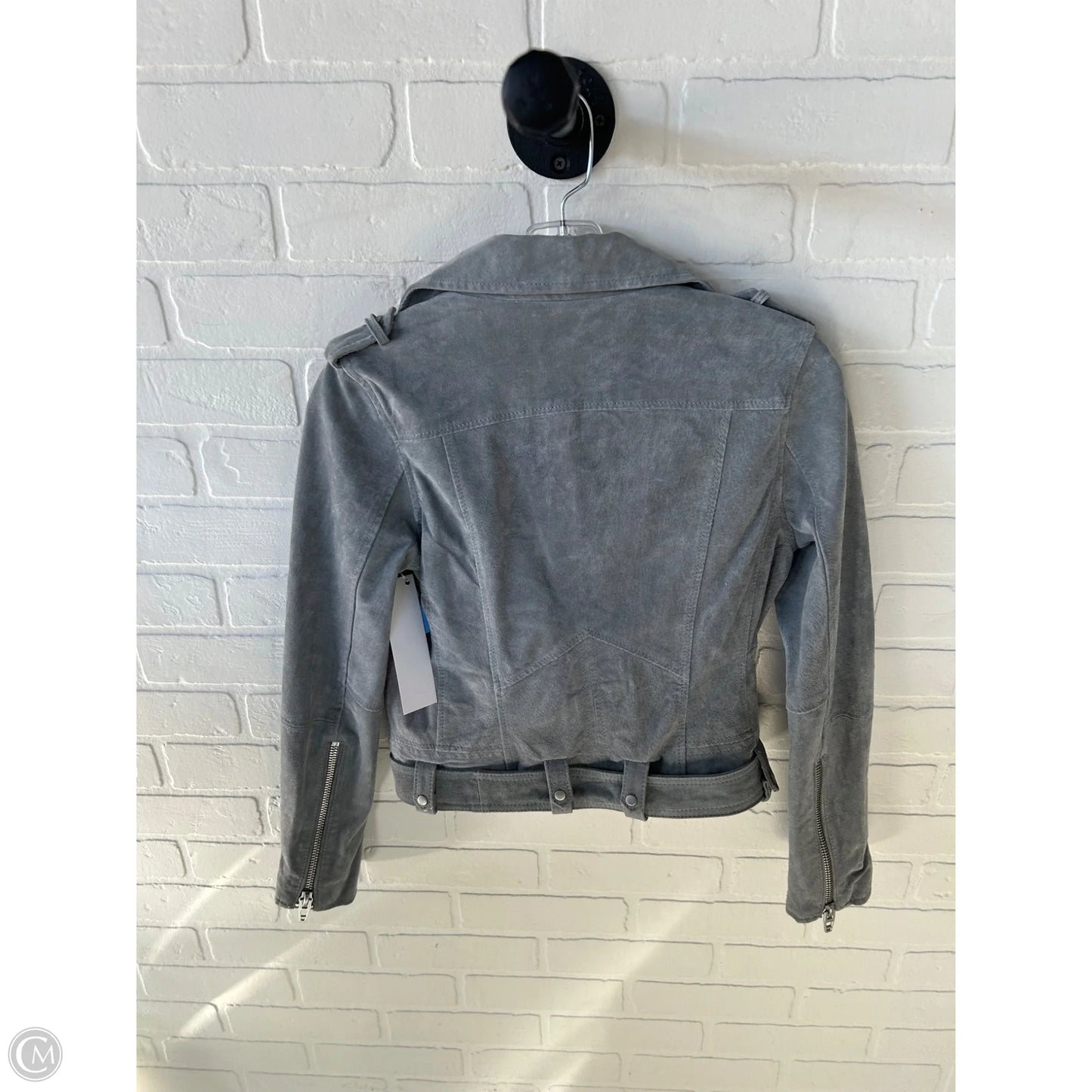 Jacket Leather By Chelsea And Violet In Grey, Size: Xs