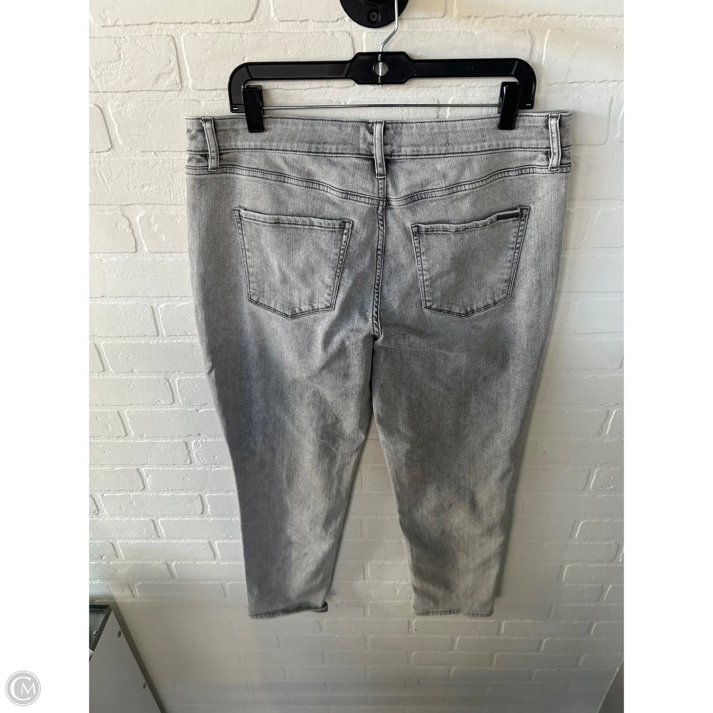 Jeans Boyfriend By White House Black Market In Grey Denim, Size: 12