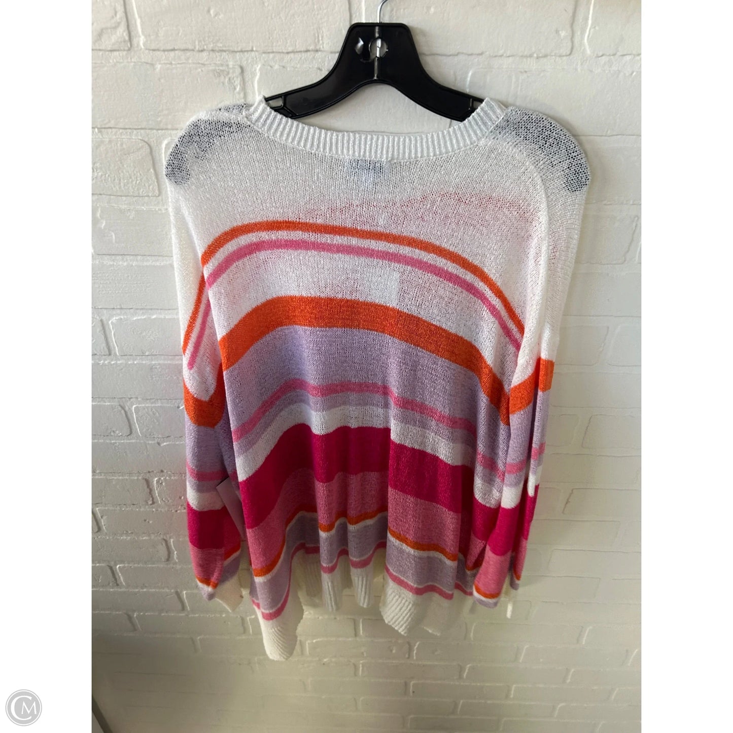 Sweater By Mudpie In Pink & Purple, Size: Osfm