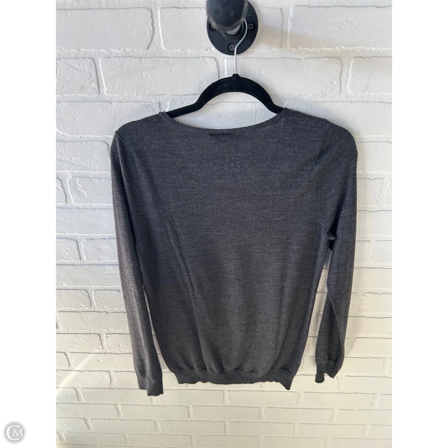 Sweater By Ann Taylor In Grey, Size: L