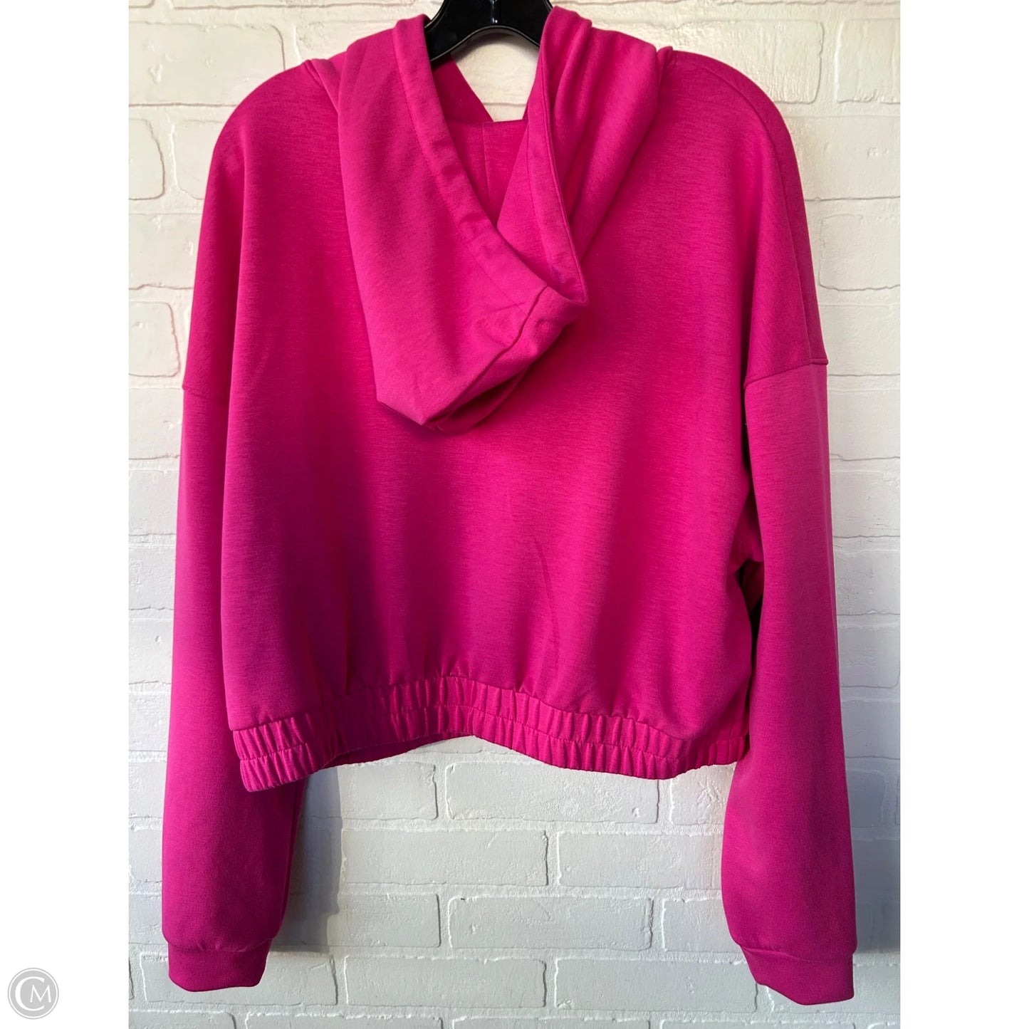 Sweatshirt Hoodie By Scoop In Pink, Size: L