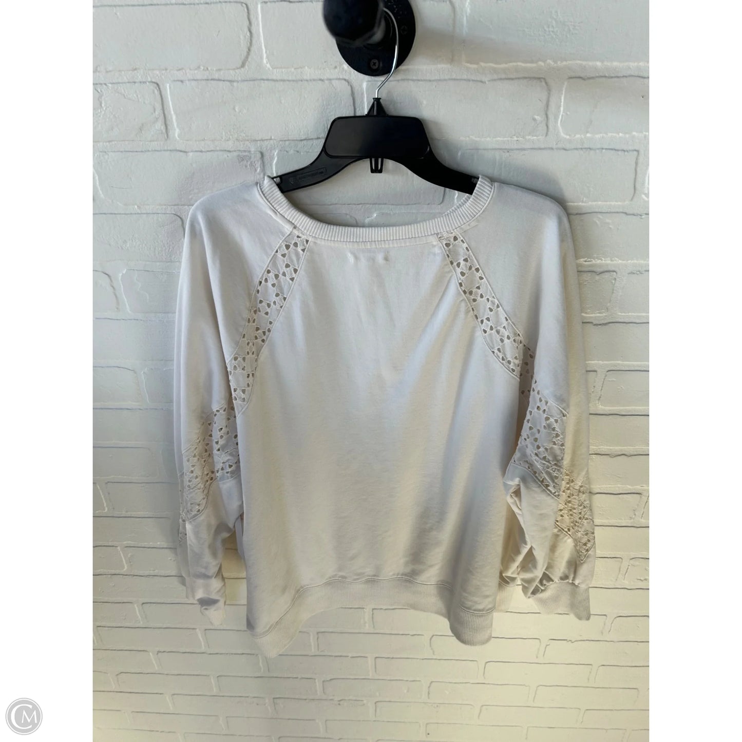 Sweatshirt Crewneck By Maurices In Cream, Size: 2x