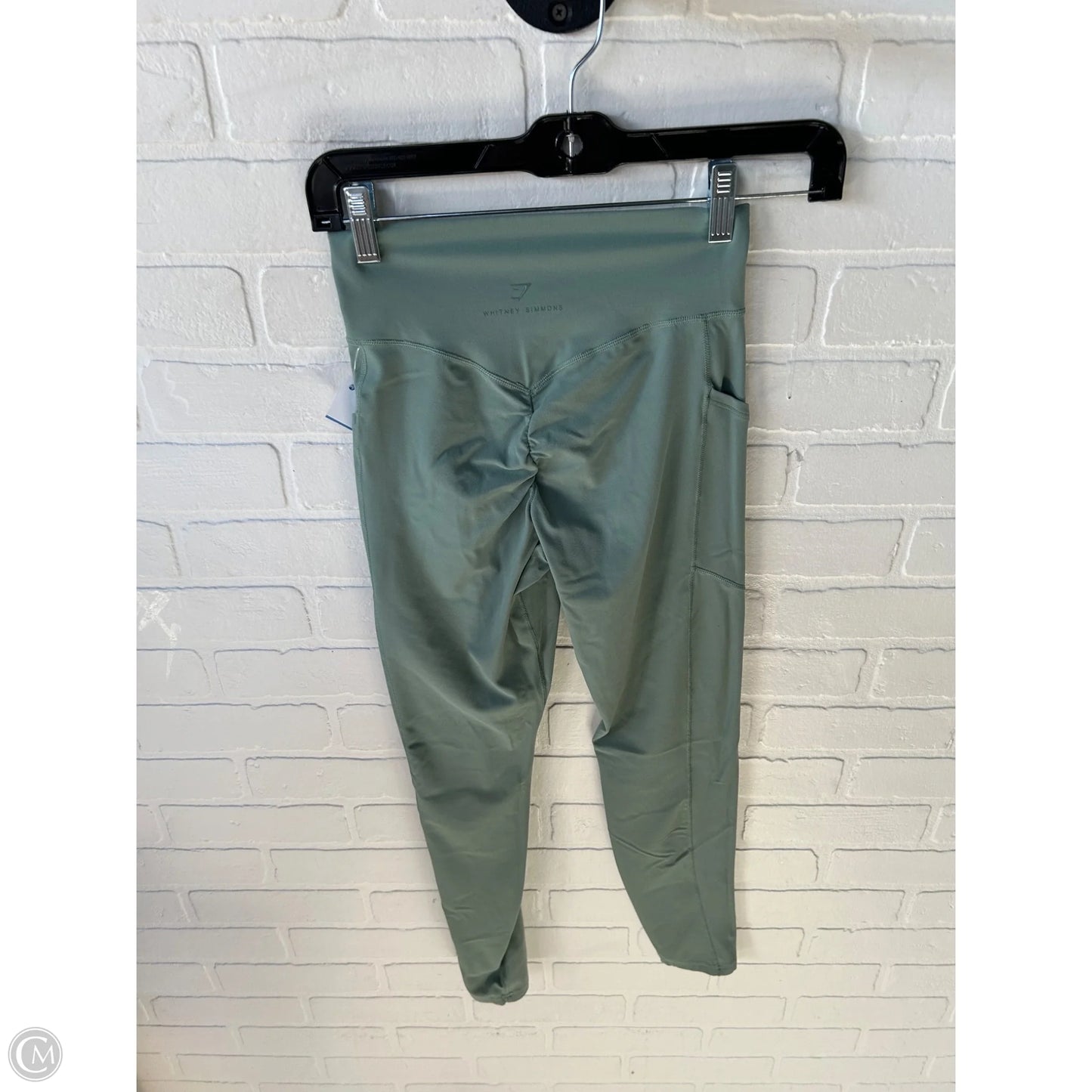 Athletic Leggings By Gym Shark In Green, Size: 4