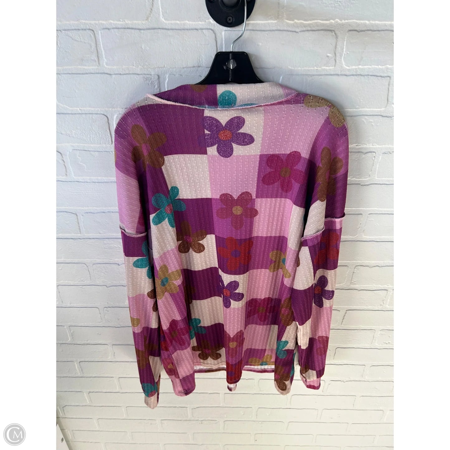 Top Long Sleeve By Heimish Usa In Pink & Tan, Size: L