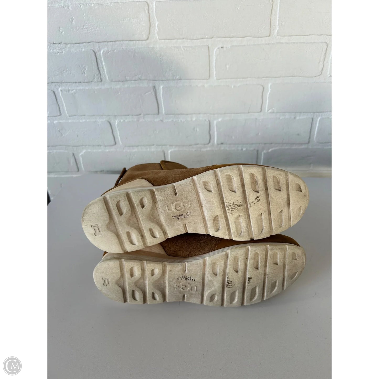 Boots Designer By Ugg In Brown, Size: 7