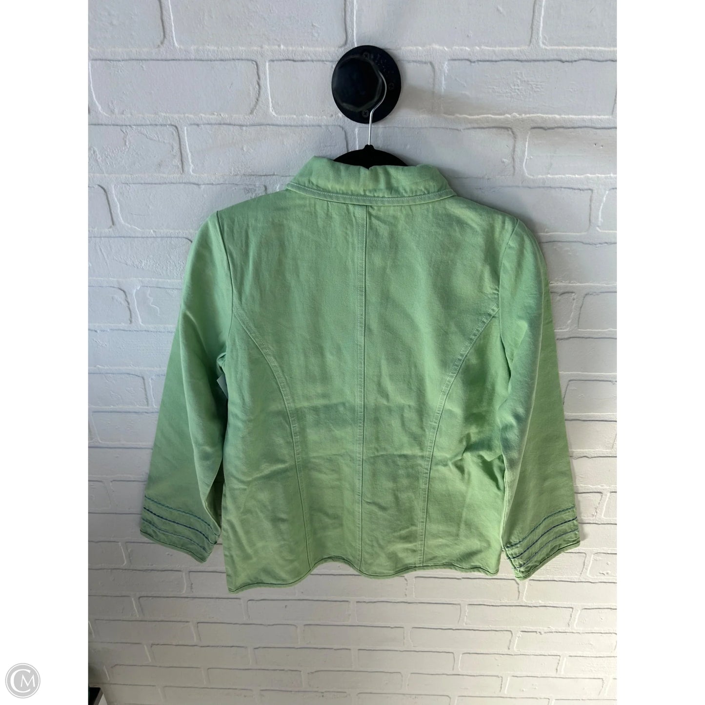 Jacket Other By Denim And Co Qvc In Green, Size: Xs
