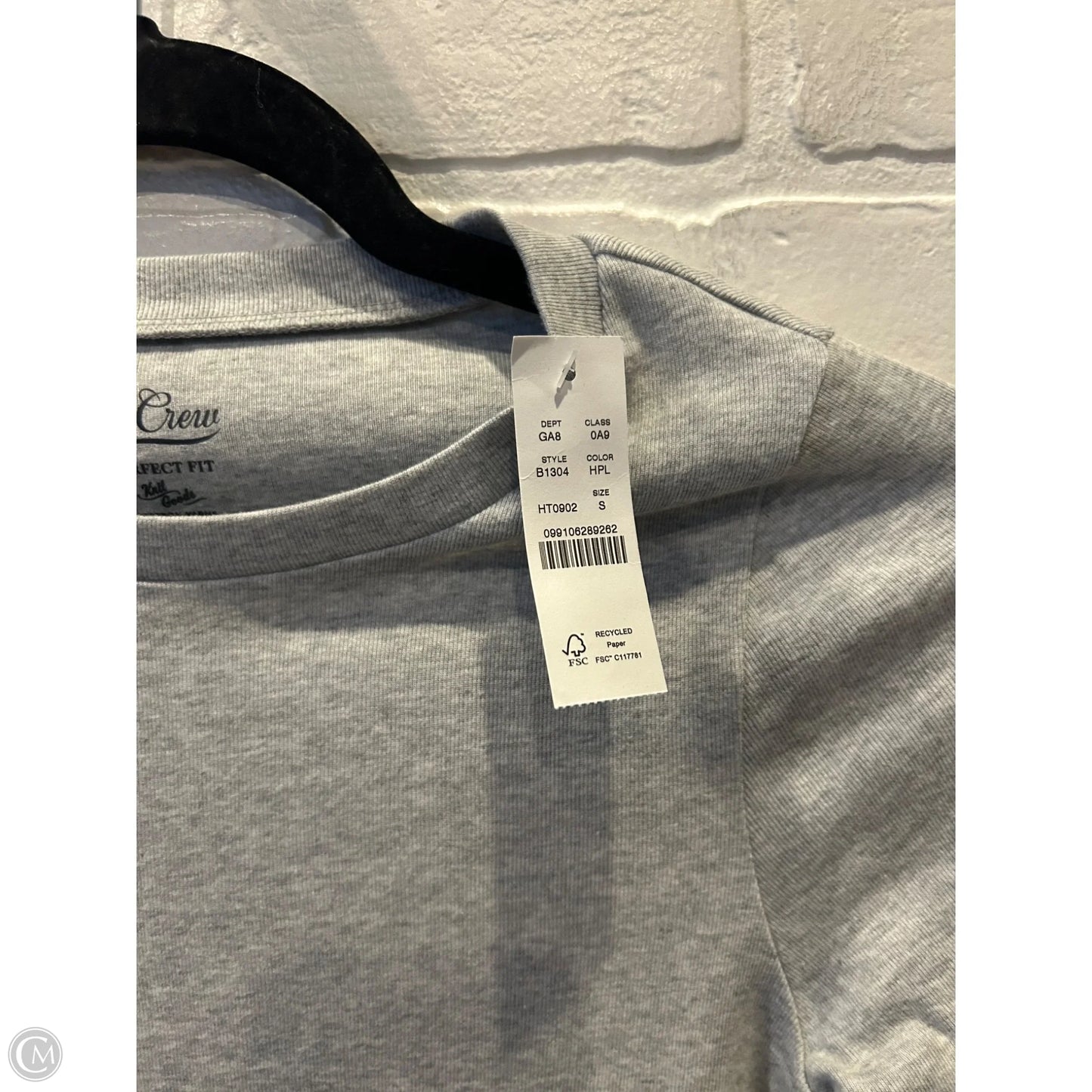 Top Long Sleeve Basic By J. Crew In Grey, Size: S