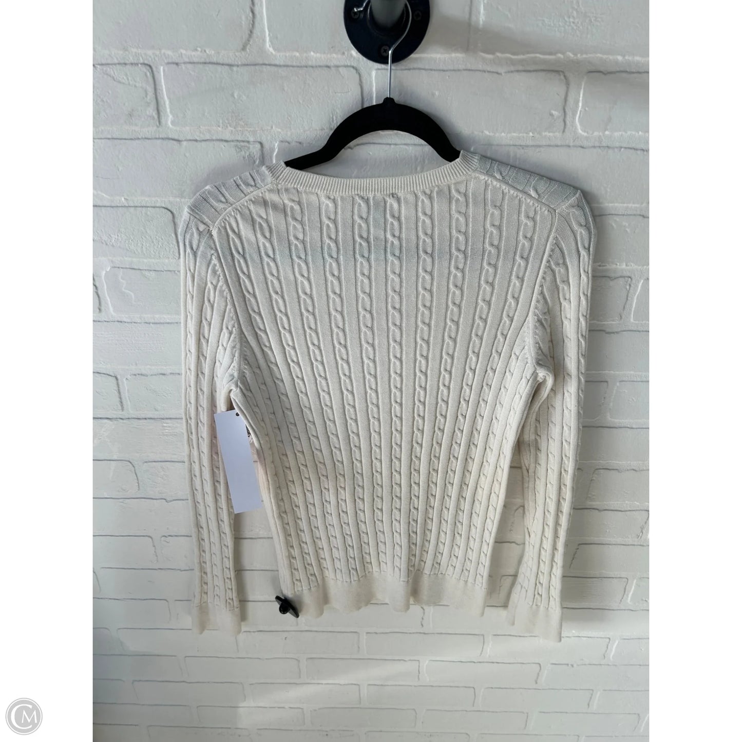 Sweater By Talbots In Cream, Size: M