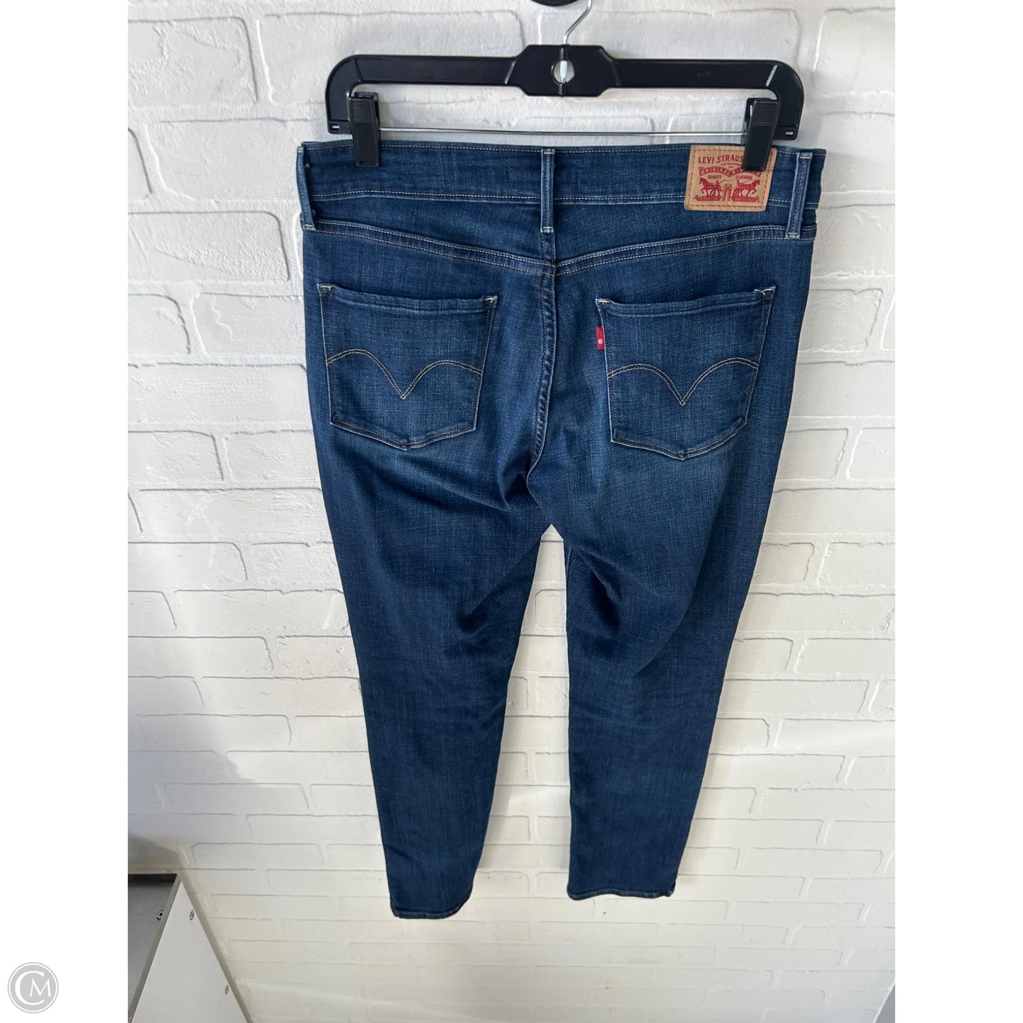 Jeans Skinny By Levis In Blue Denim, Size: 10