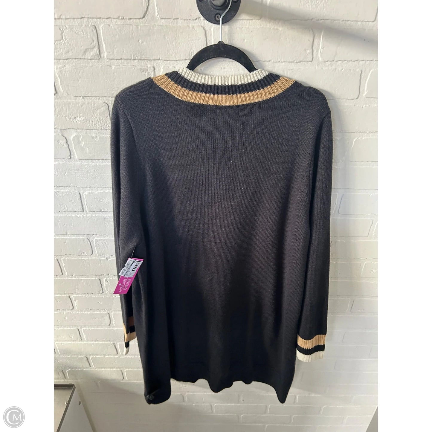 Dress Sweater By Show Me Your Mumu In Black & Tan, Size: Xxl