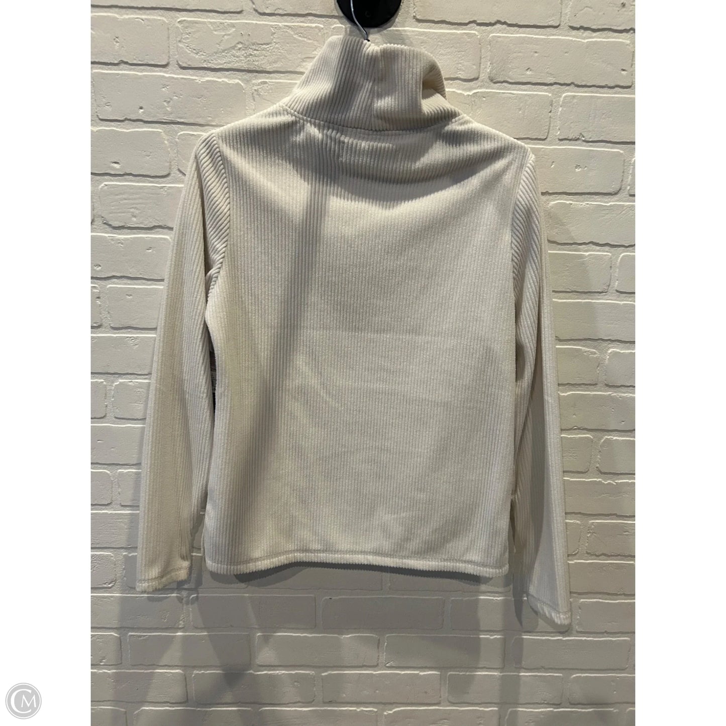 Sweatshirt Collar By Clothes Mentor In White, Size: S