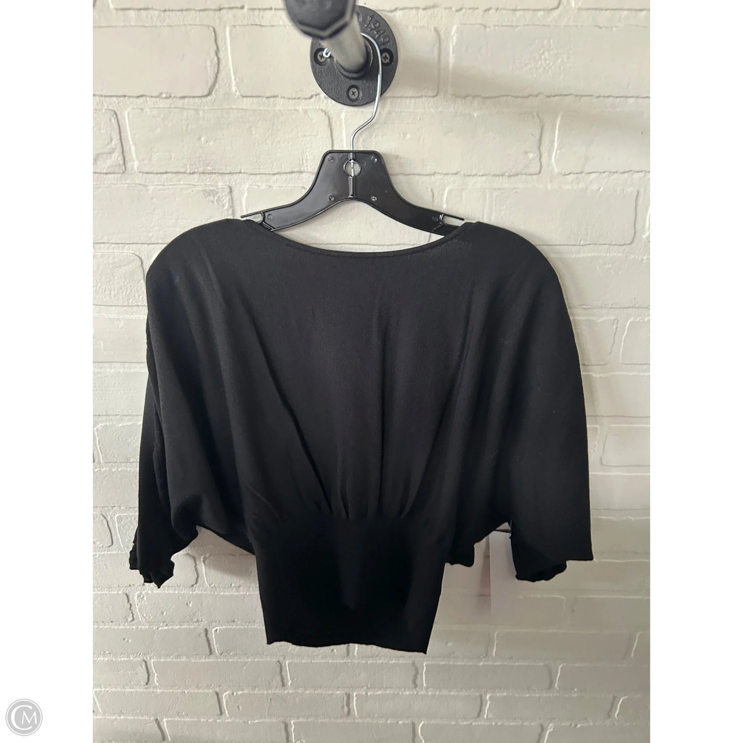 Top 3/4 Sleeve By Express In Black, Size: Xxs