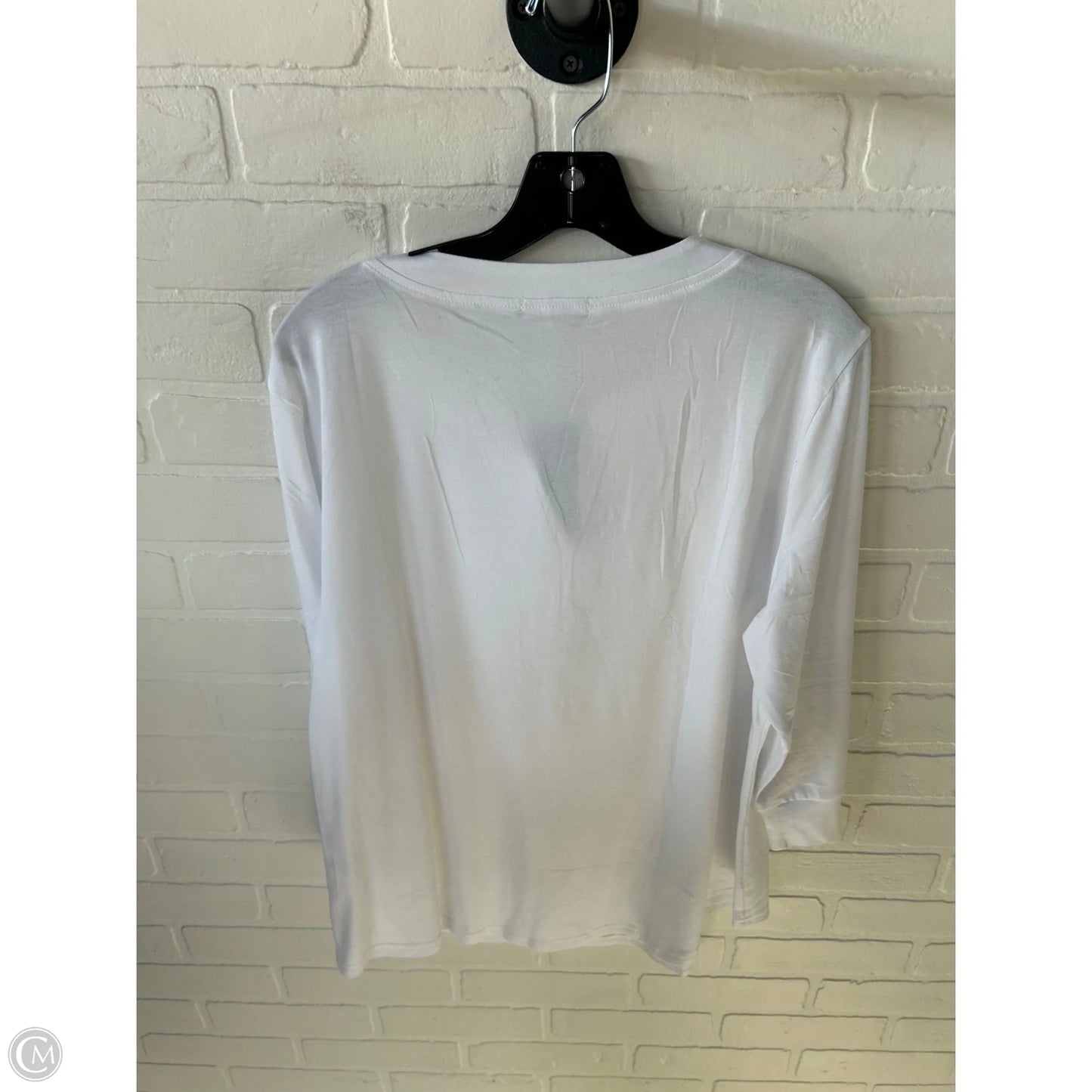 Top Long Sleeve By Clothes Mentor In White, Size: Xl