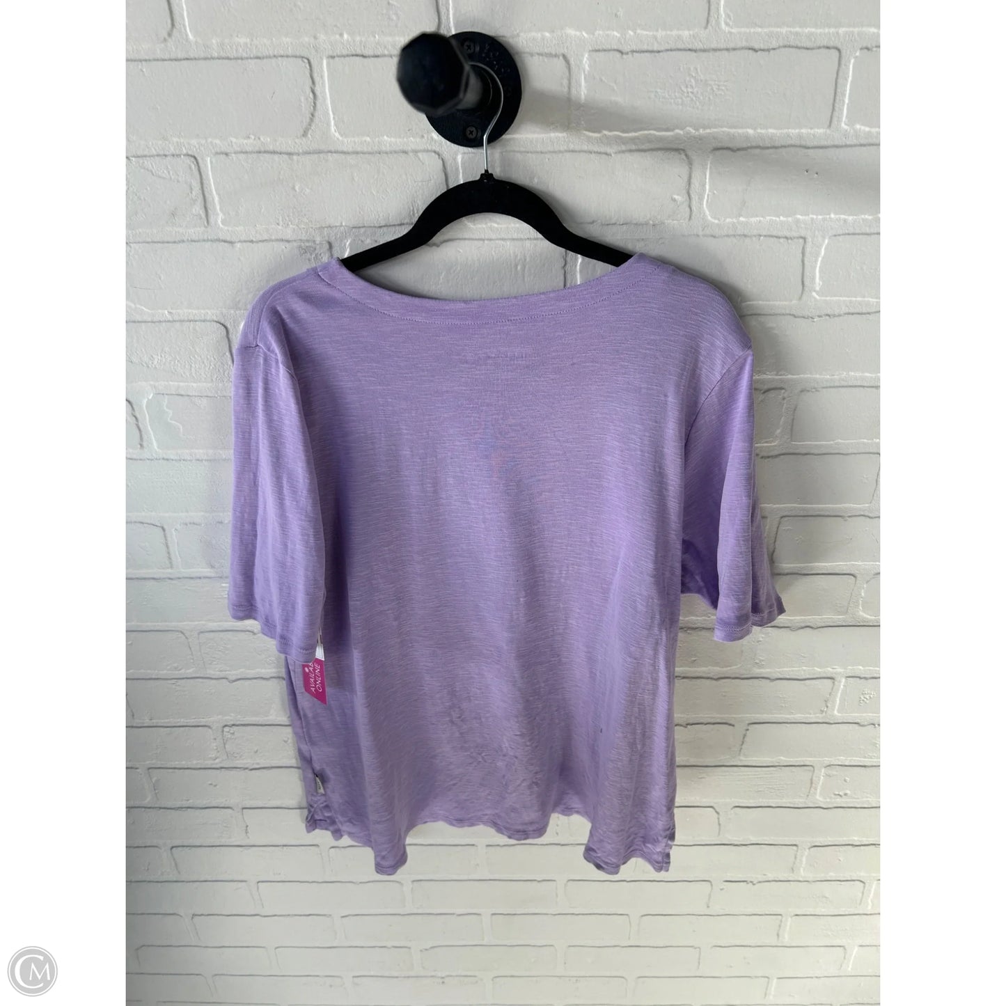 Top Short Sleeve Basic By Orvis In Purple, Size: Xl