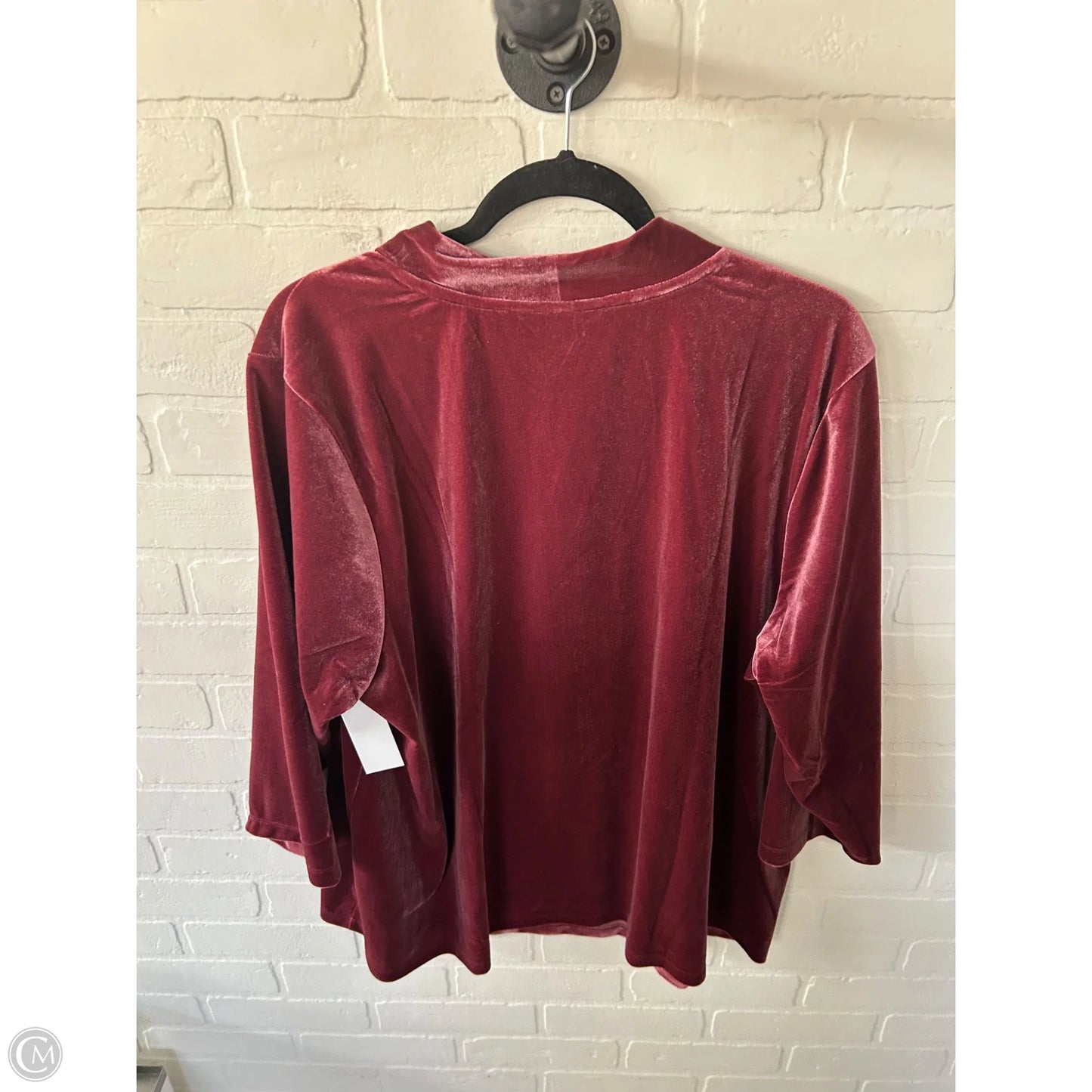 Top Long Sleeve By Lands End In Pink, Size: 2x