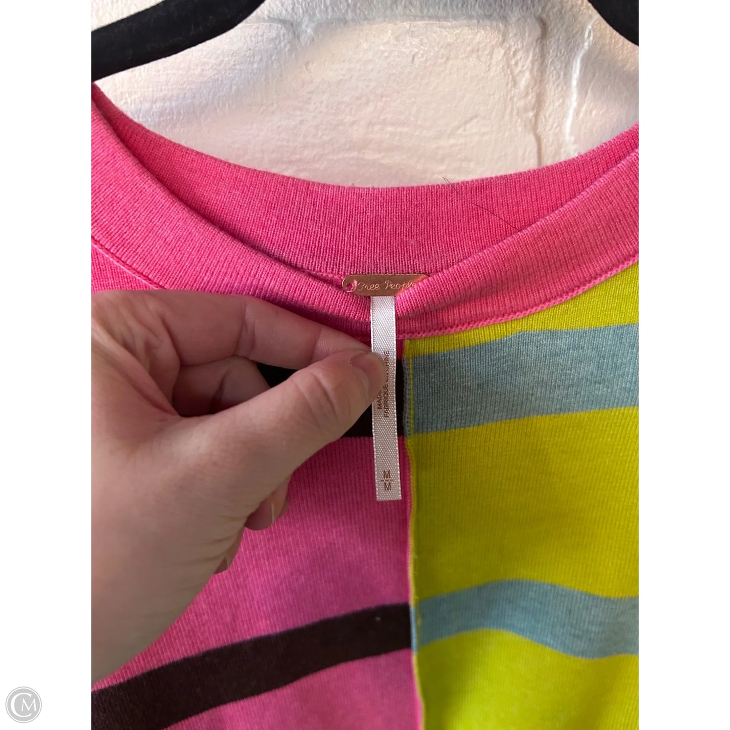 Sweater By Free People In Brown & Pink, Size: M