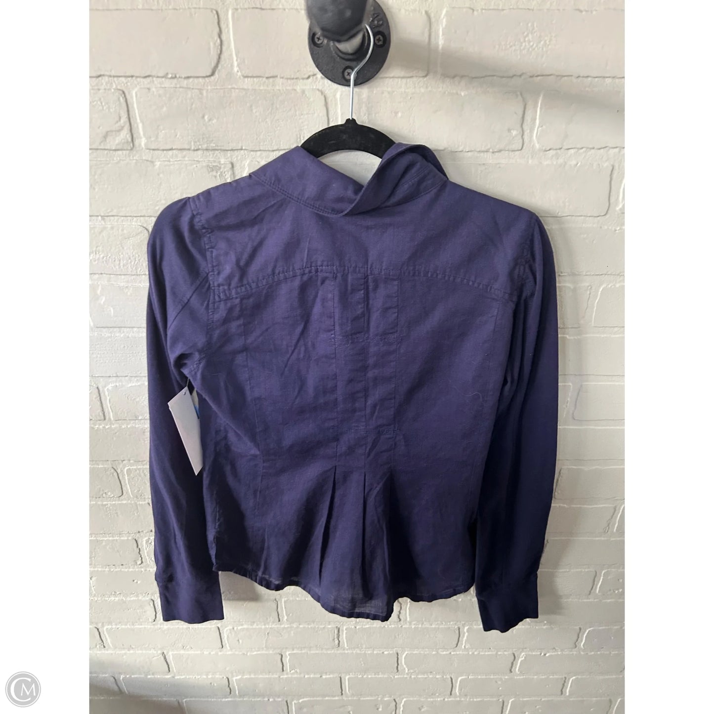 Top Long Sleeve By Dkny In Purple, Size: S