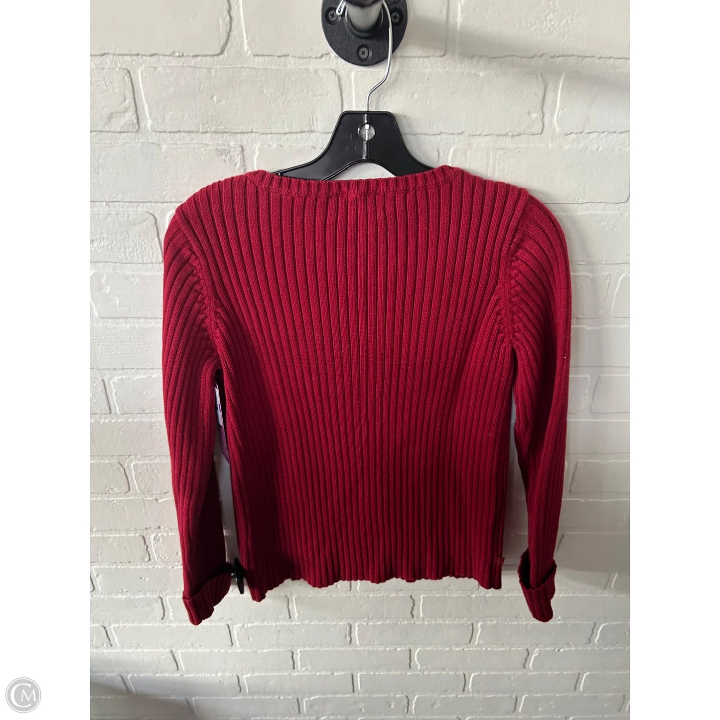 Sweater By Lauren By Ralph Lauren In Red, Size: S