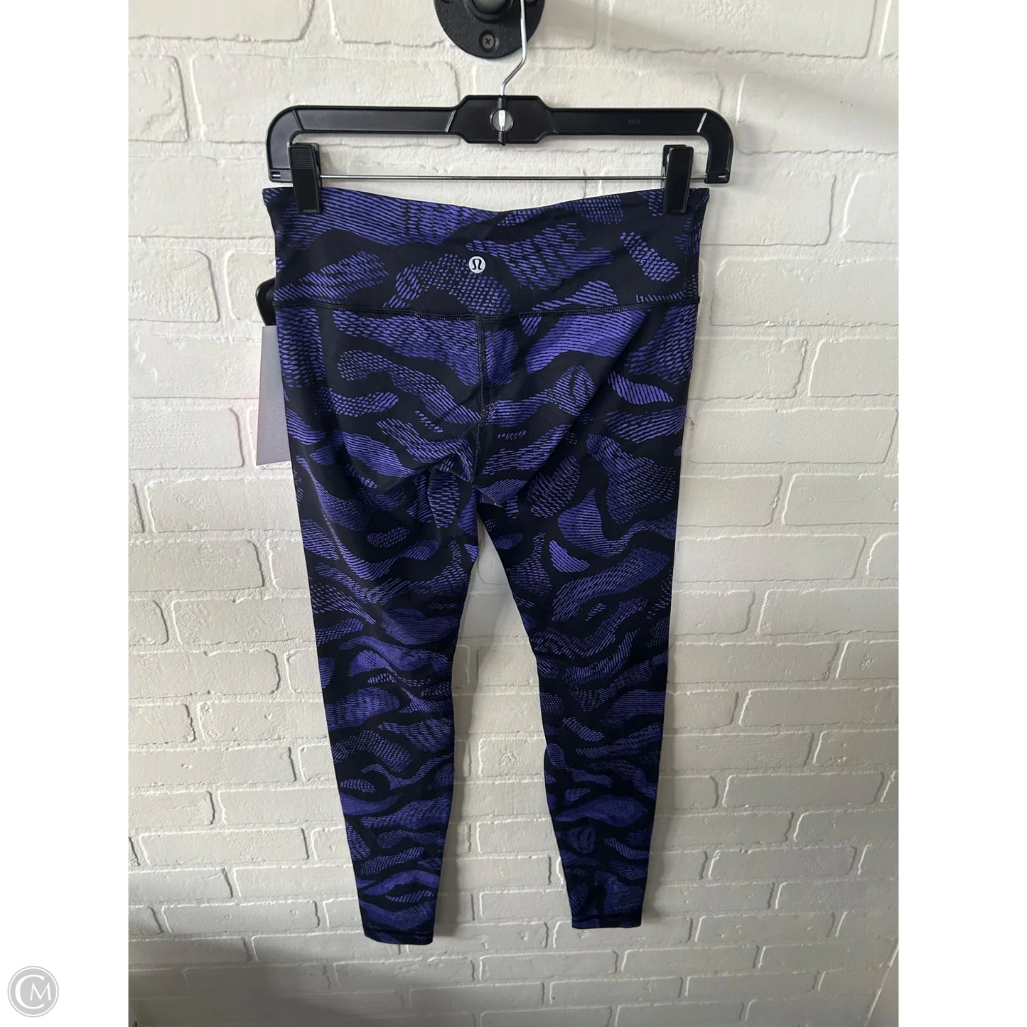 Athletic Leggings By Lululemon In Black & Purple, Size: 6