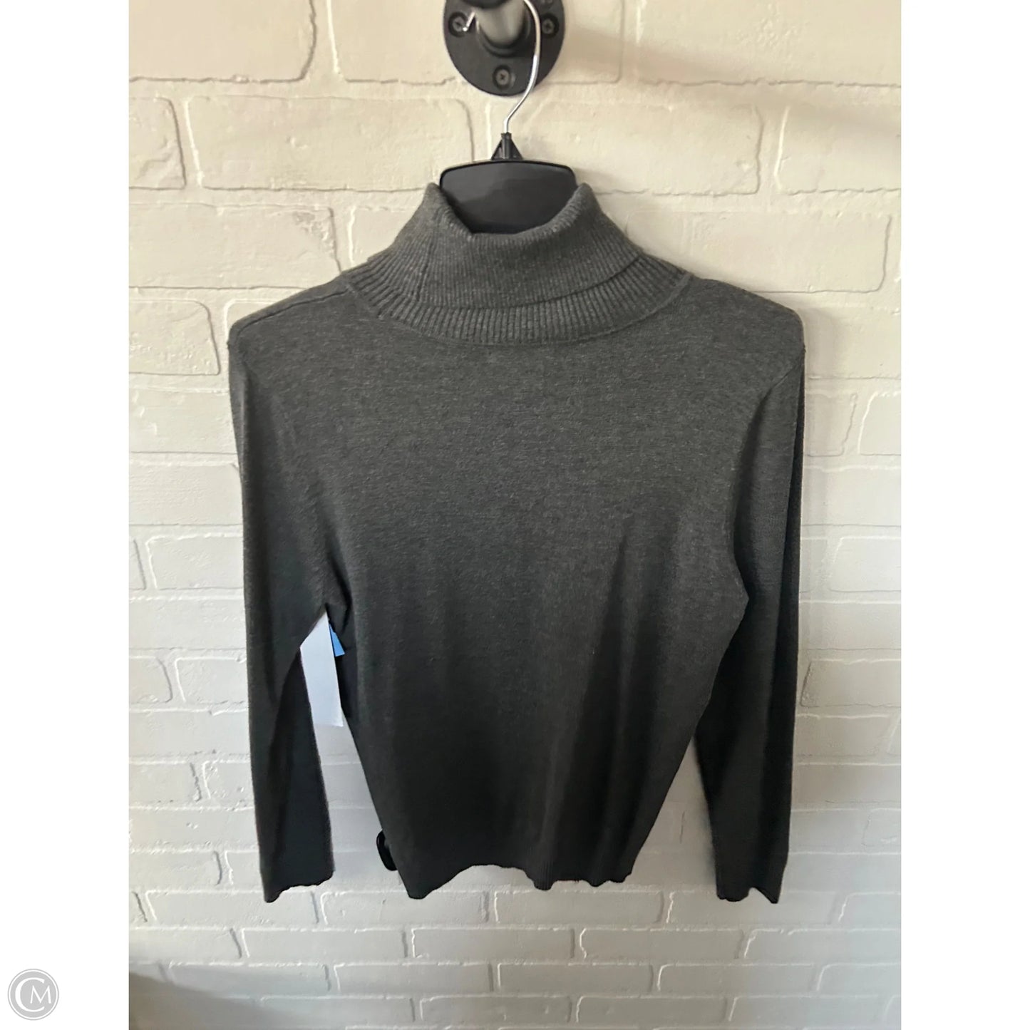 Sweater By Calvin Klein In Grey, Size: M