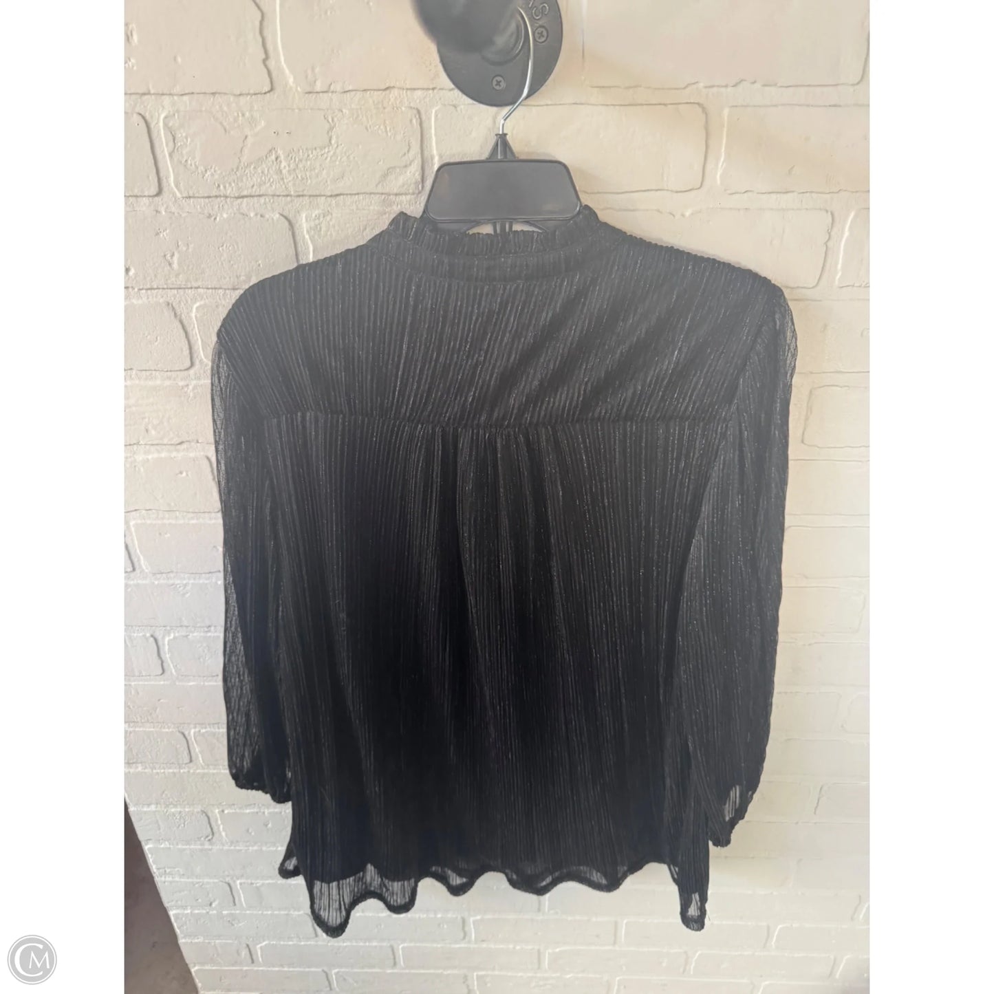 Top Long Sleeve By Rachel Zoe In Black, Size: 1x