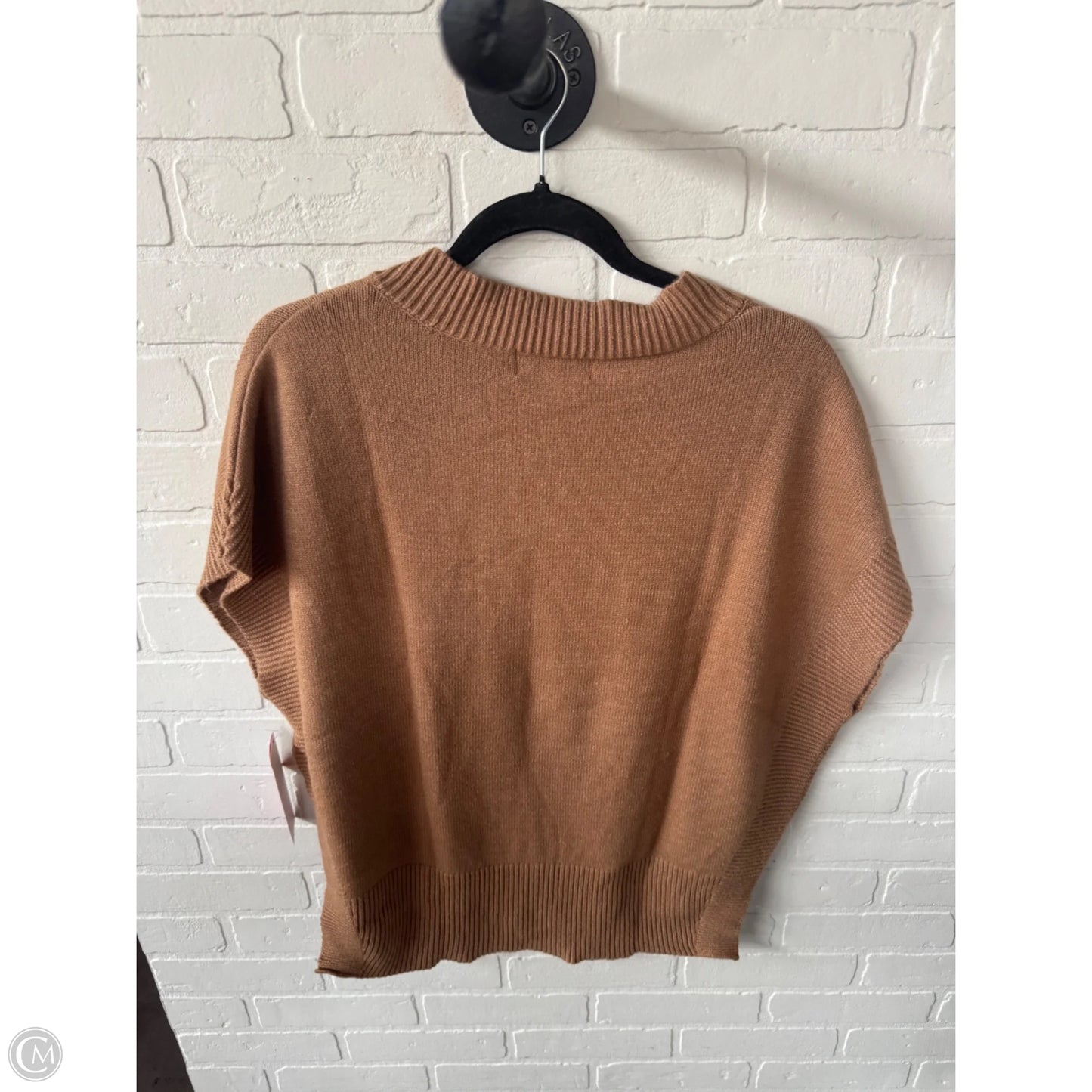 Vest Sweater By Vigoss In Brown, Size: L