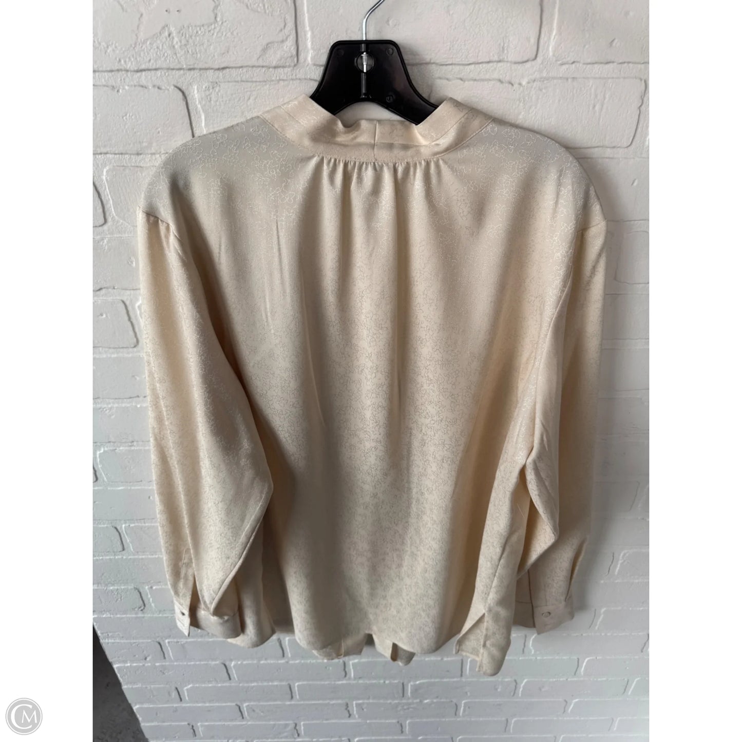Top Long Sleeve By Calvin Klein In Gold, Size: 1x