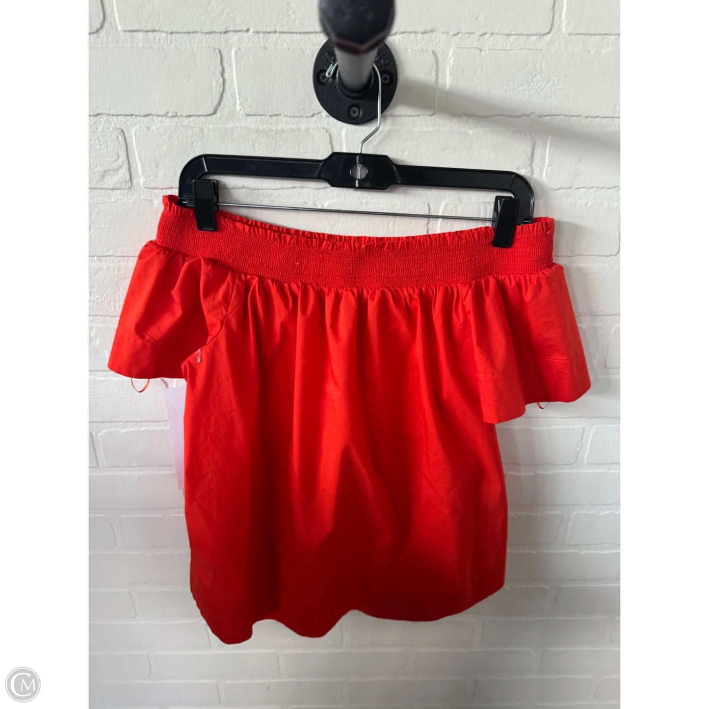 Top Short Sleeve By Marled In Orange, Size: M