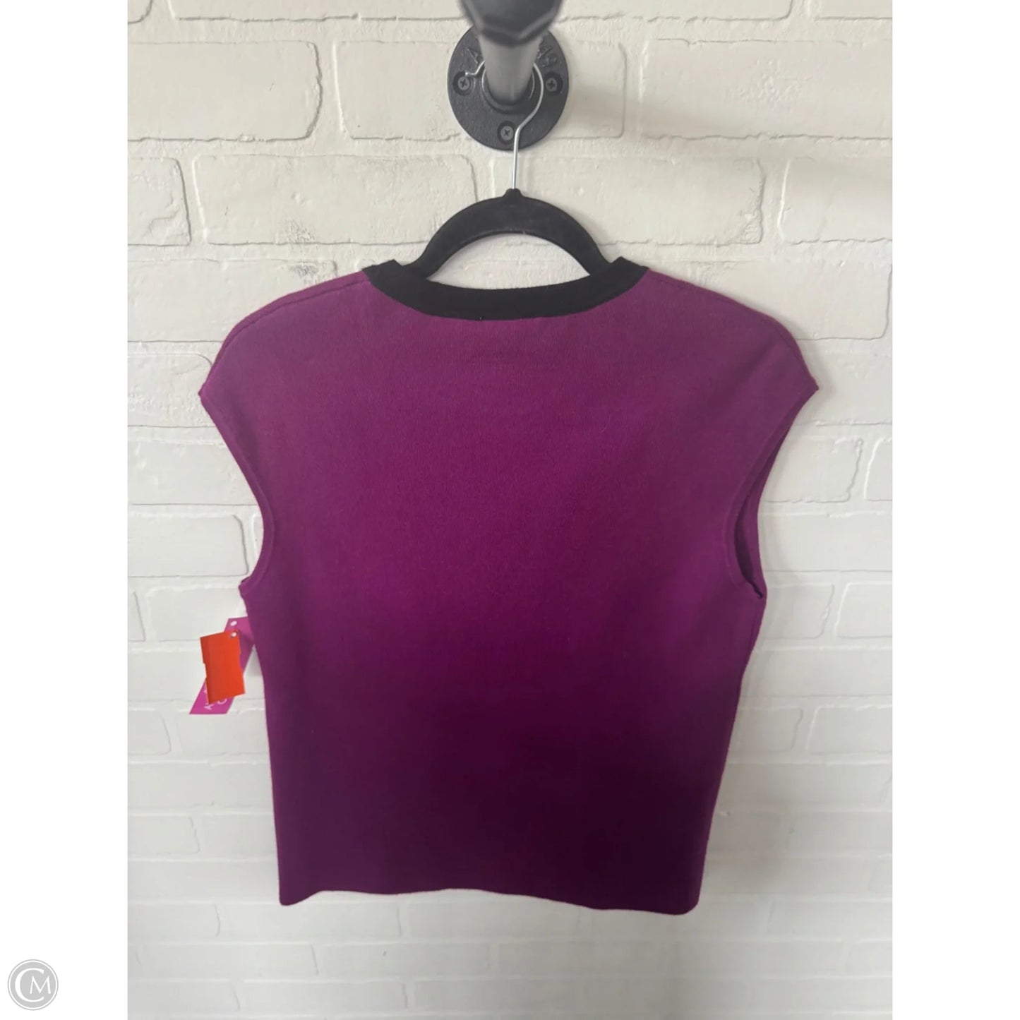 Vest Sweater By Chicos In Purple, Size: M