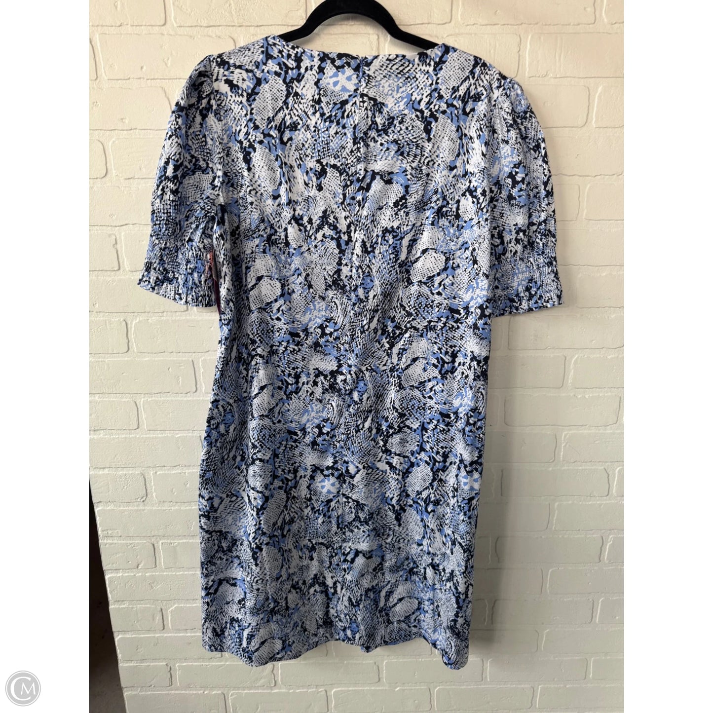 Dress Work By Chicos In Blue & White, Size: L