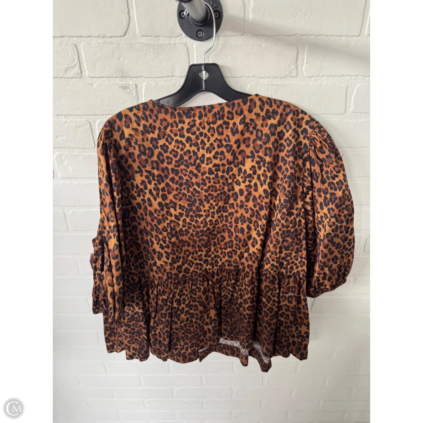 Top Short Sleeve By Old Navy In Animal Print, Size: Xxl