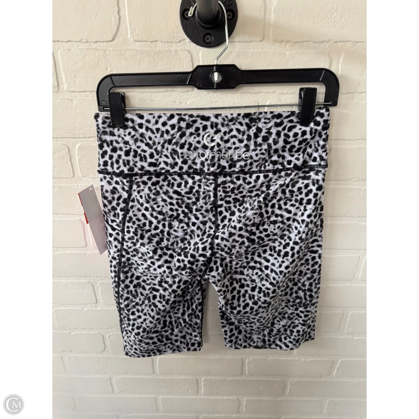 Athletic Shorts By Calvin Klein In Black & White, Size: 8
