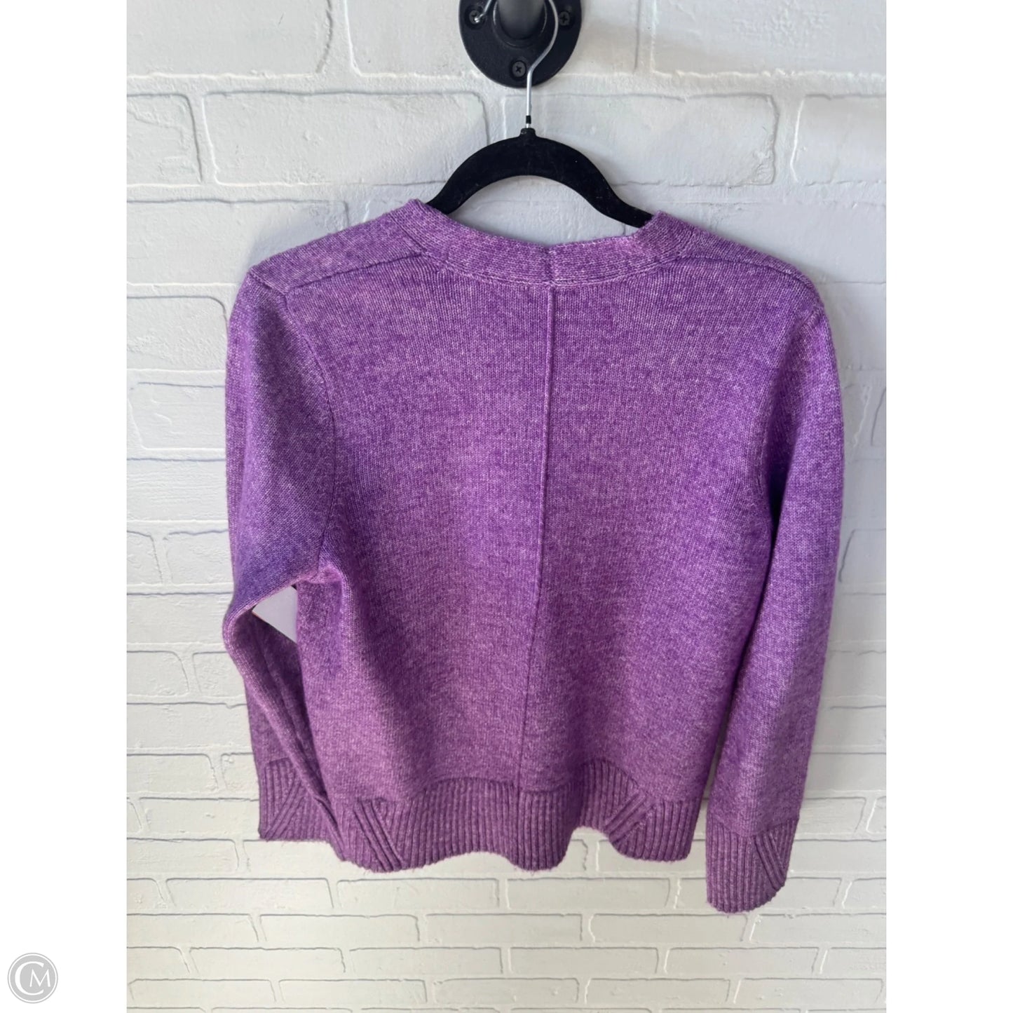 Sweater Cardigan By J. Jill In Purple, Size: M