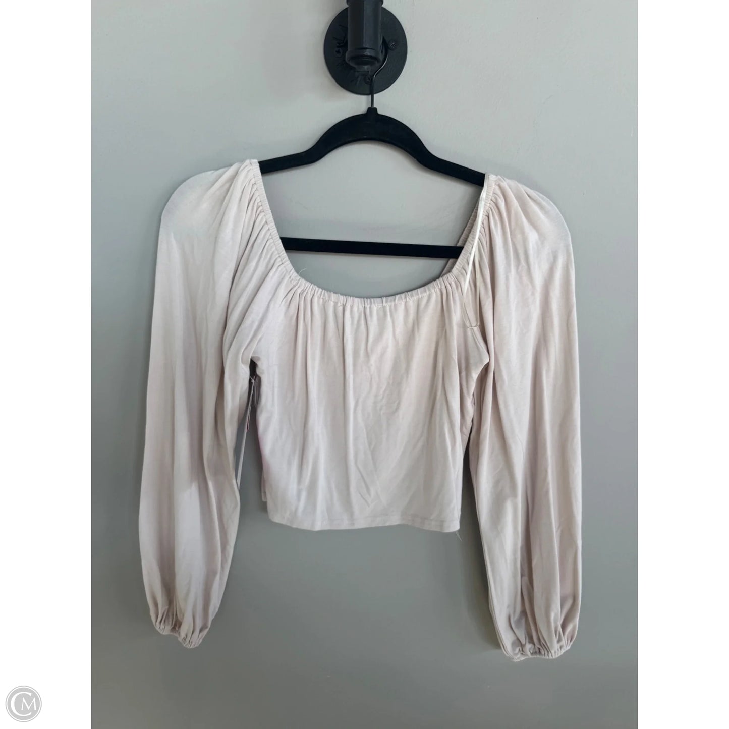 Top Long Sleeve By Clothes Mentor In Cream, Size: S